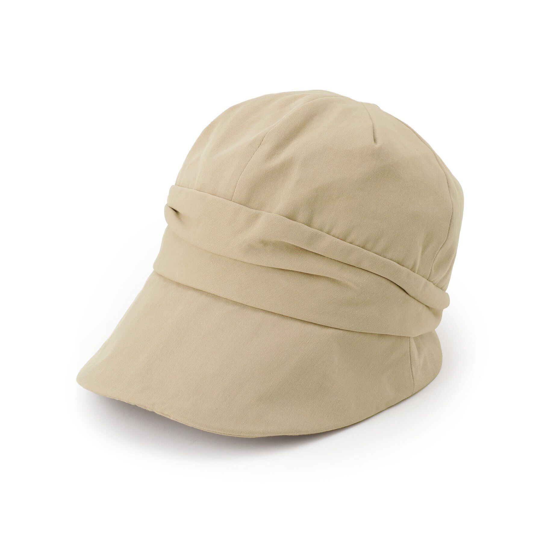 SHOO･LA･RUE「【UVカット】顔周りすっぽりキャスケット【サイズ調整／あご紐付き】」|キャップ・キャスケット|