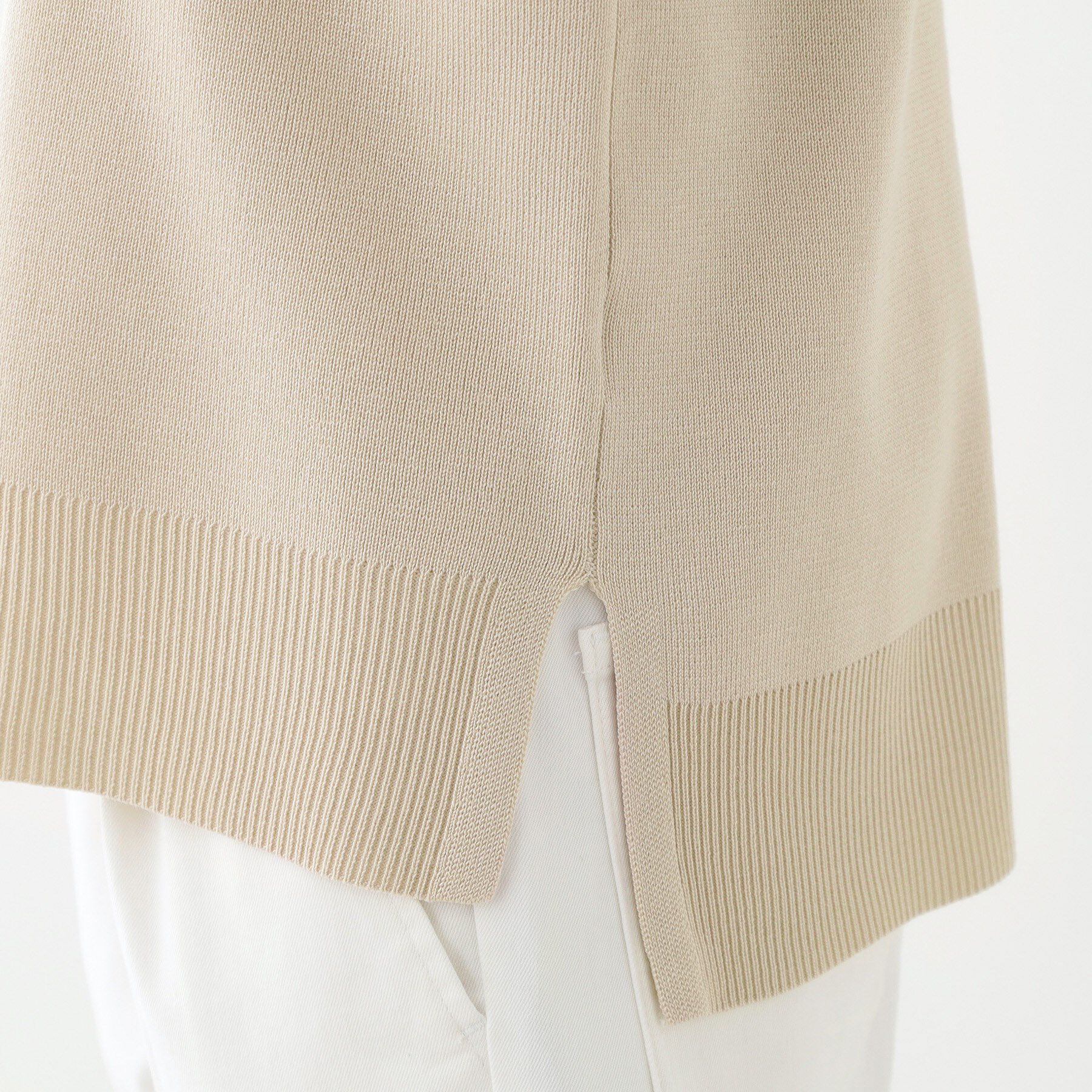 SHOO･LA･RUE「【S-LL/セットアップ可】インせず着られる さらっとなめらかニット」|ニット・セーター|