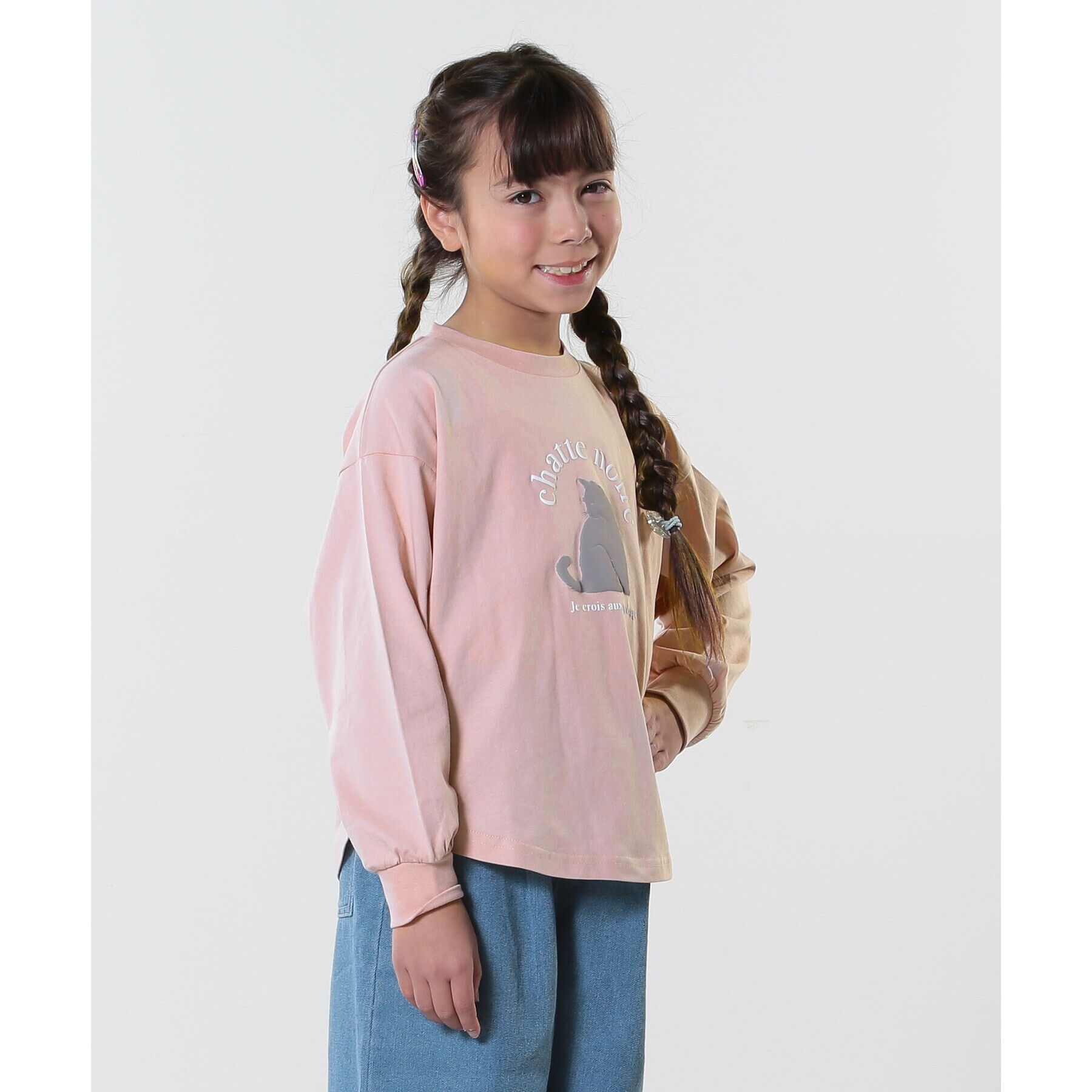 SHOO･LA･RUE「【100-150cm/洗える/姉妹リンク可】GIRLS プリントアソートロンT」|Tシャツ・カットソー|