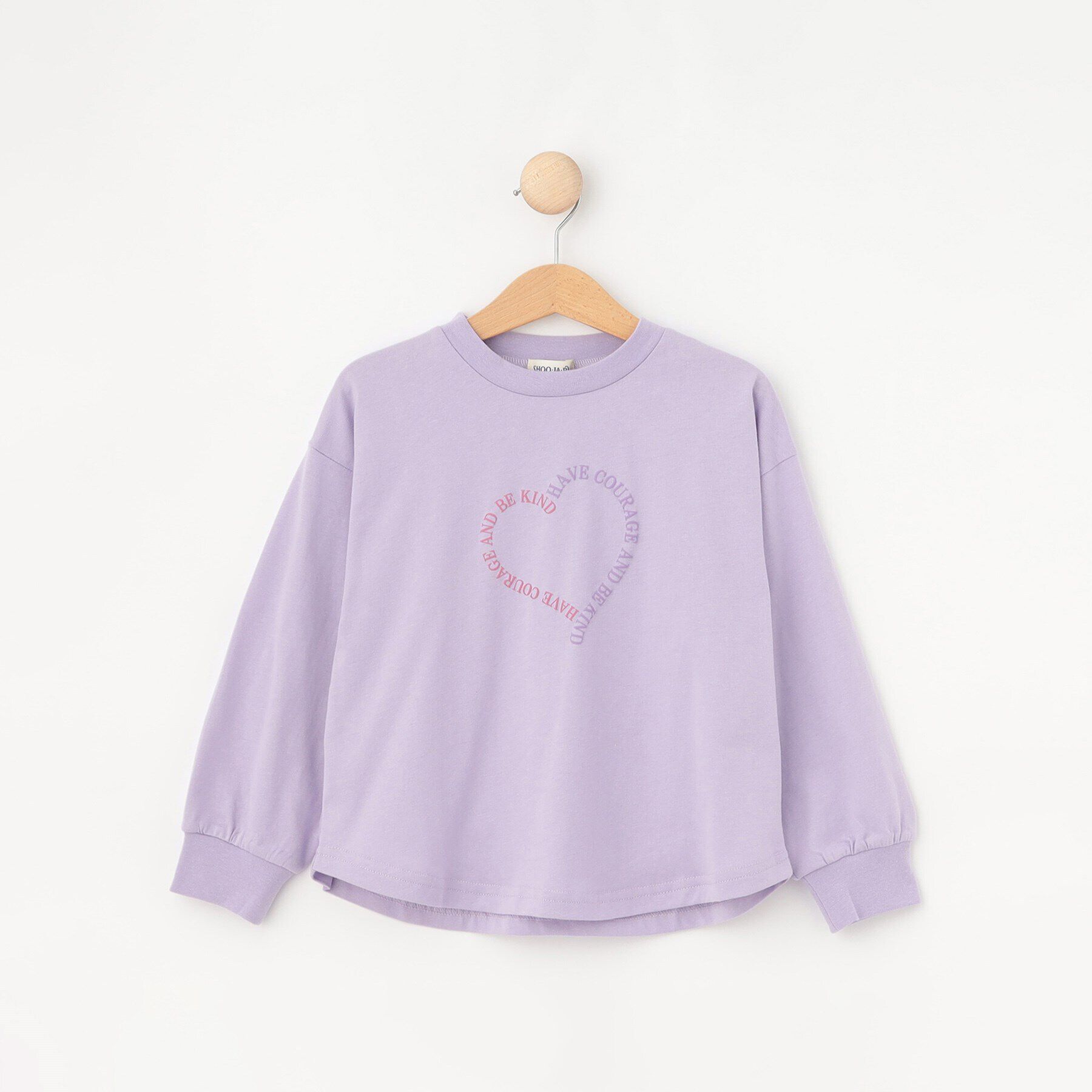 SHOO･LA･RUE「【100-150cm/洗える/姉妹リンク可】GIRLS プリントアソートロンT」|Tシャツ・カットソー|ラベンダー(080)