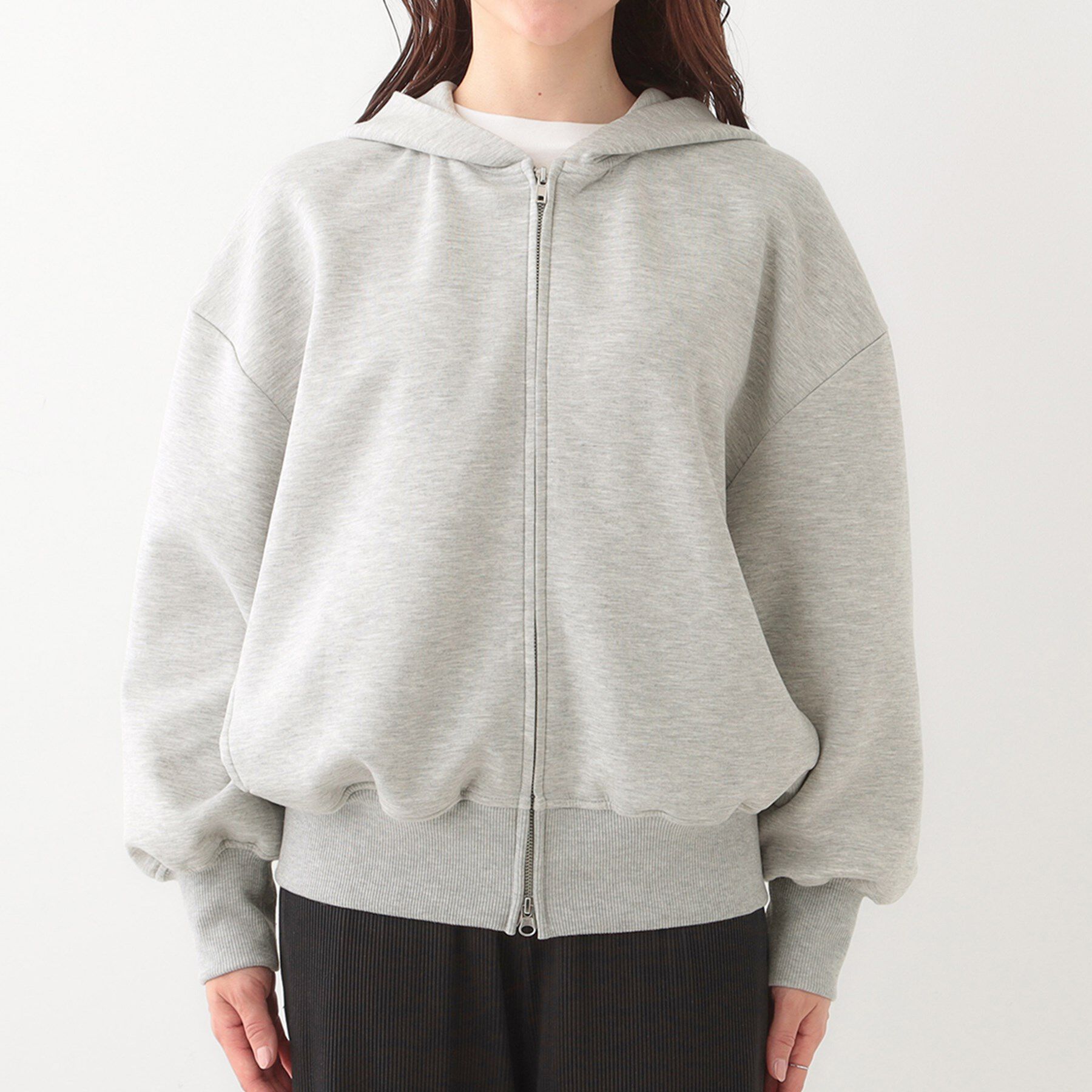 SHOO･LA･RUE「季節の変わり目に頼れる ダブルZIPダンボールパーカー」|カーディガン|