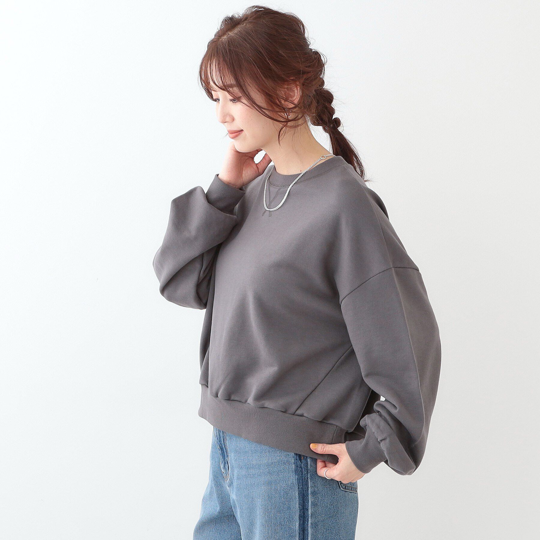 SHOO･LA･RUE「【洗える/着丈が選べる】ベーシックスウェット」|パーカー|