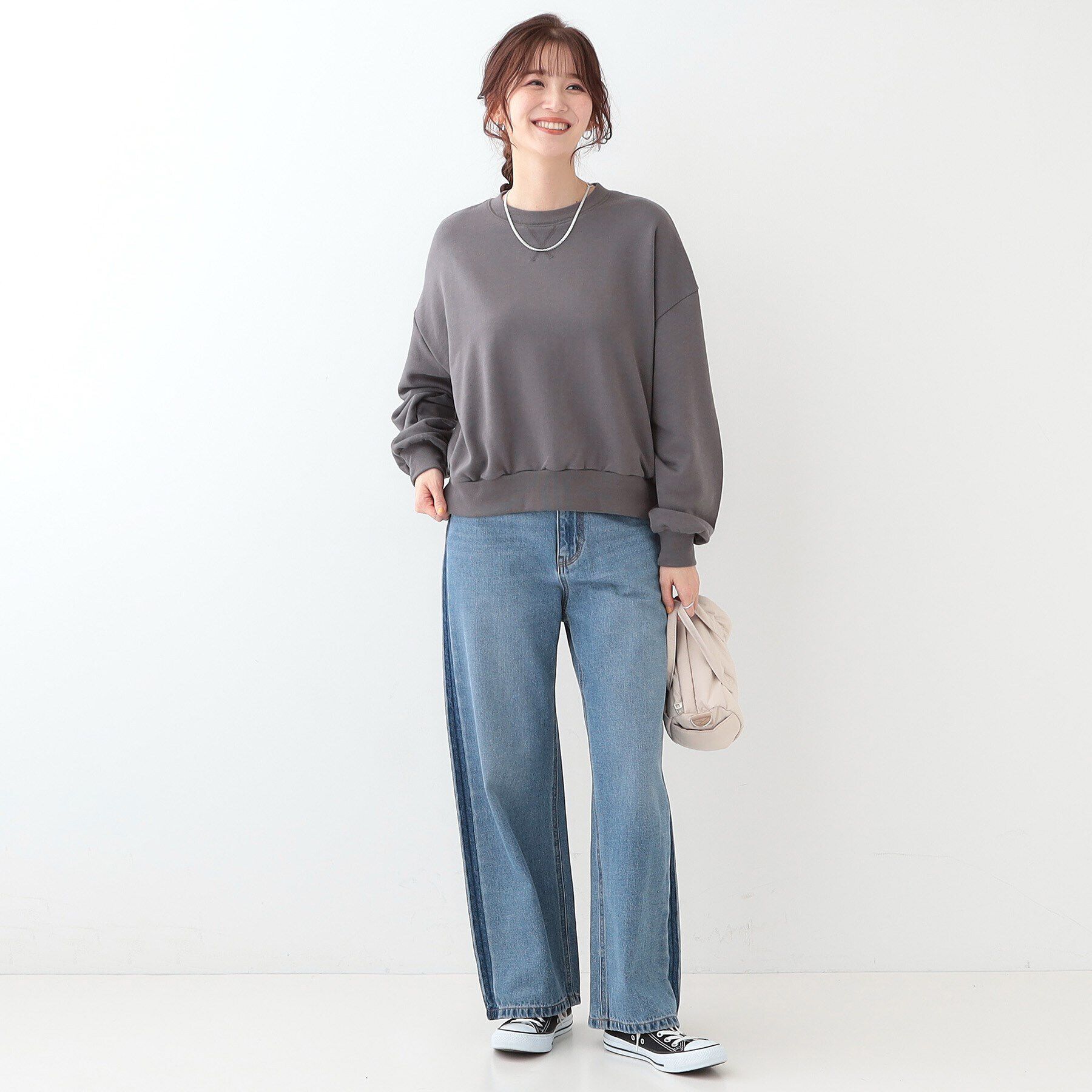 SHOO･LA･RUE「【洗える/着丈が選べる】ベーシックスウェット」|パーカー|