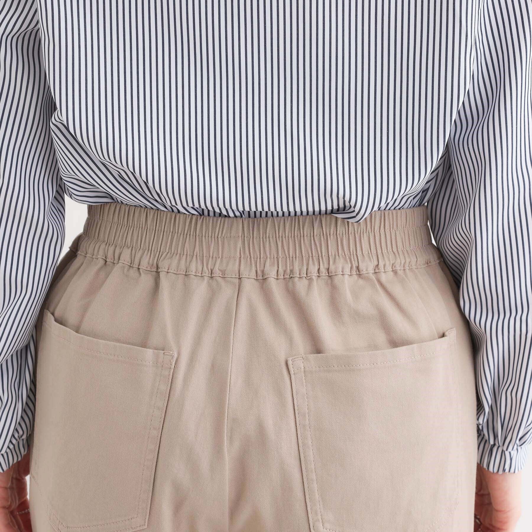 SHOO･LA･RUE「【洗える/S-3L】ストレッチで楽な穿き心地 綿イージーストレートパンツ」|その他|