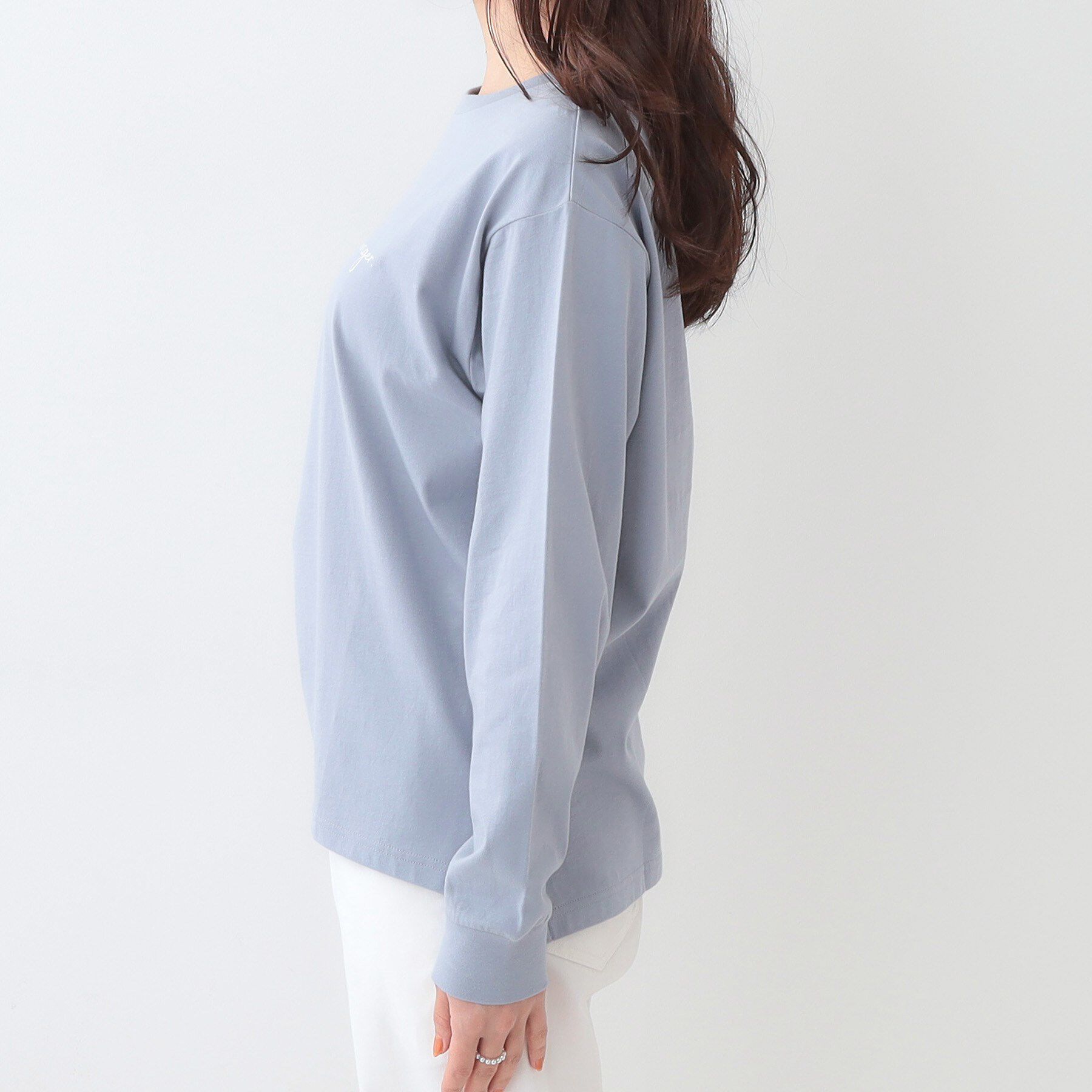 SHOO･LA･RUE「【洗える/S-LL】一枚でもレイヤードでも グラフィック長袖Tシャツ」|Tシャツ・カットソー|