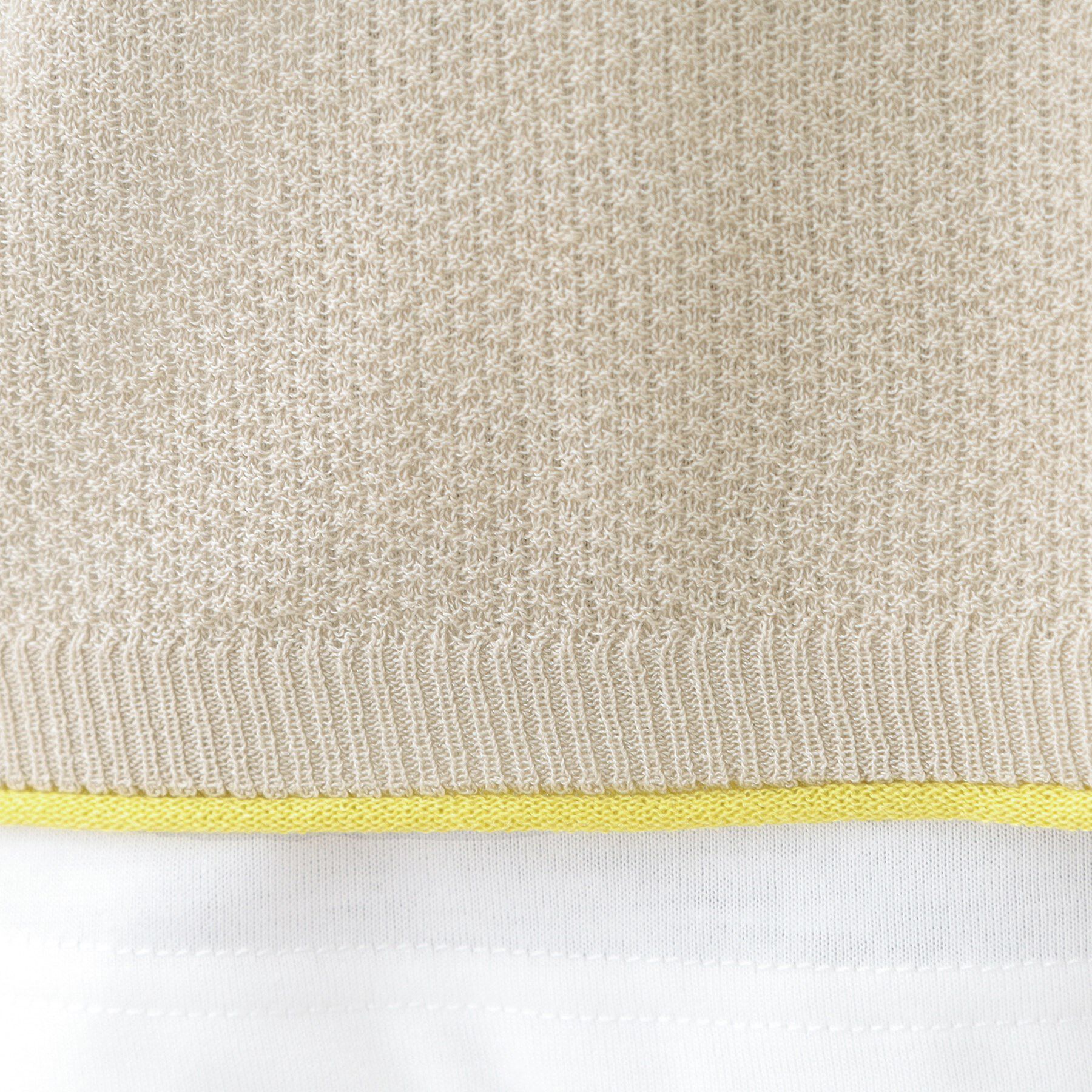 SHOO･LA･RUE「【S-LL/2枚セット】シアー感も楽しめる 光沢カノコ編み配色ニット+ロンT」|ニット・セーター|