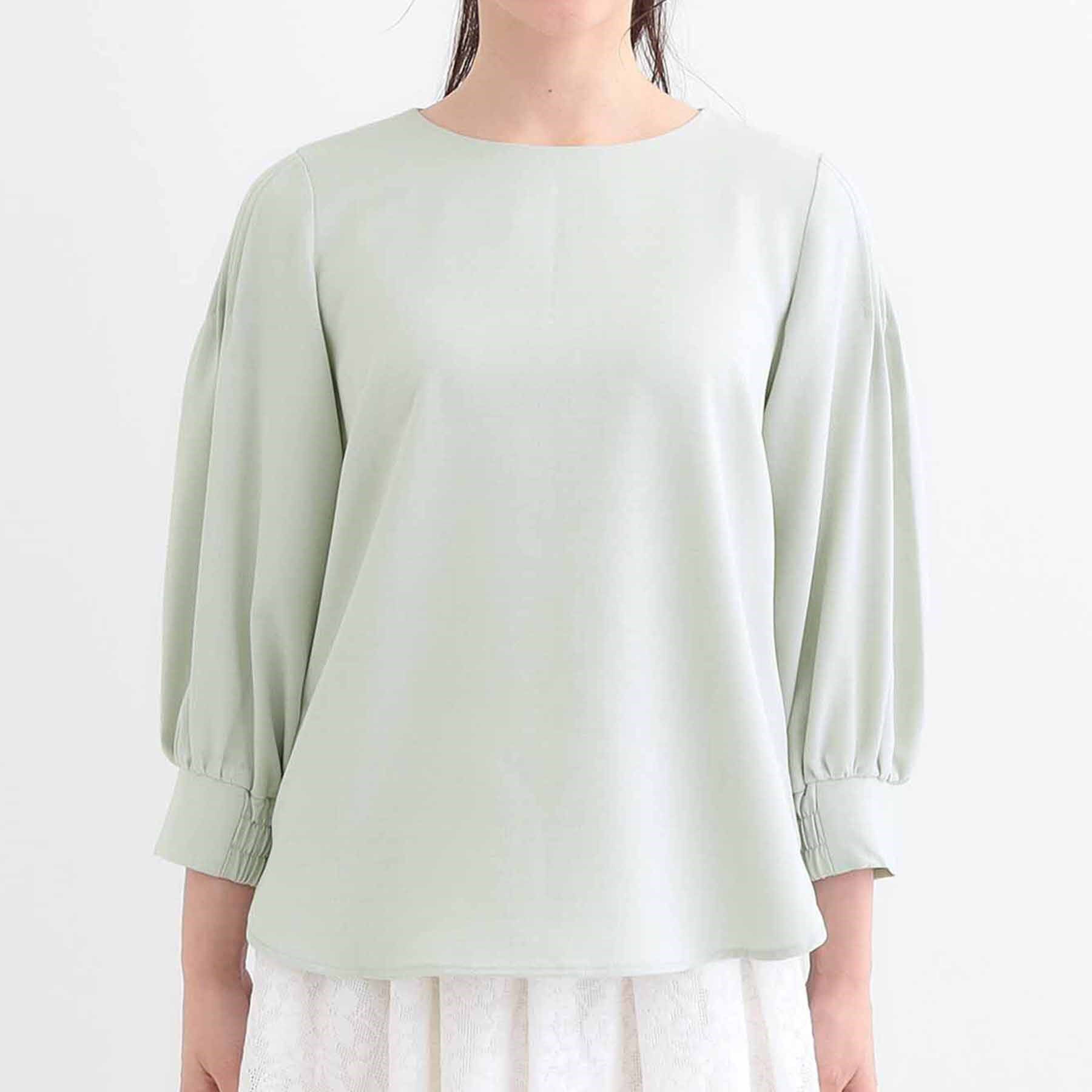 SHOO･LA･RUE「【洗える/洗濯後しわになりにくい】無理せずキレイ 肩タックブラウス」|シャツ・ブラウス|