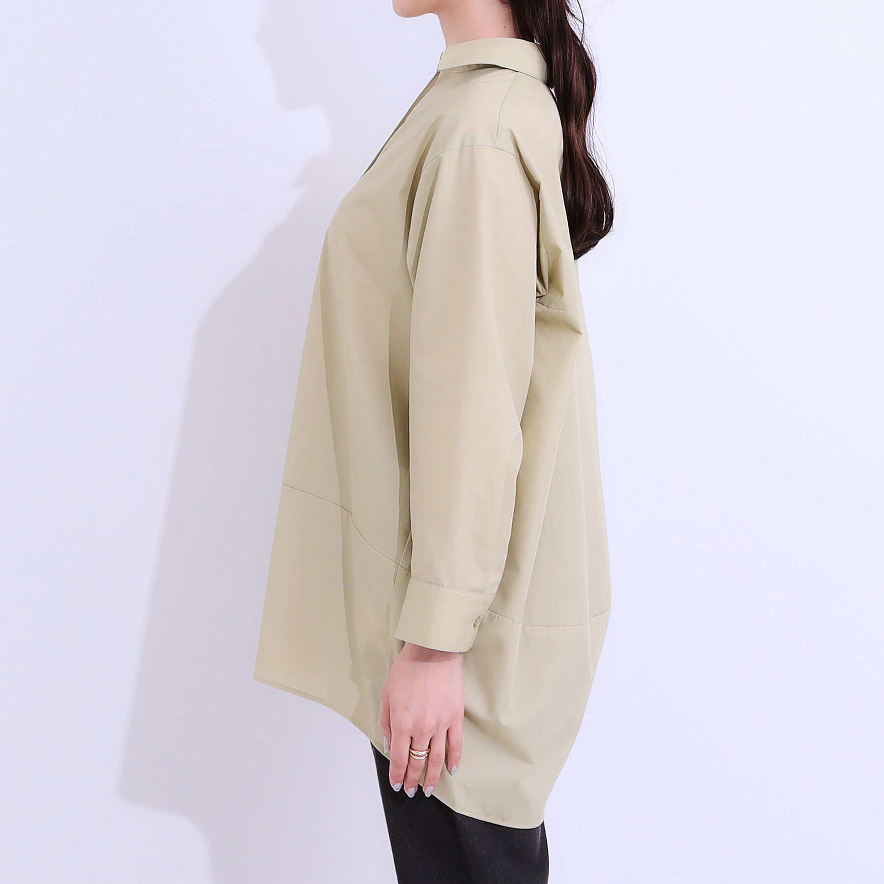 SHOO･LA･RUE「【洗える/S-LL】きれいに体型カバーが叶うチュニックシャツ」|チュニック|