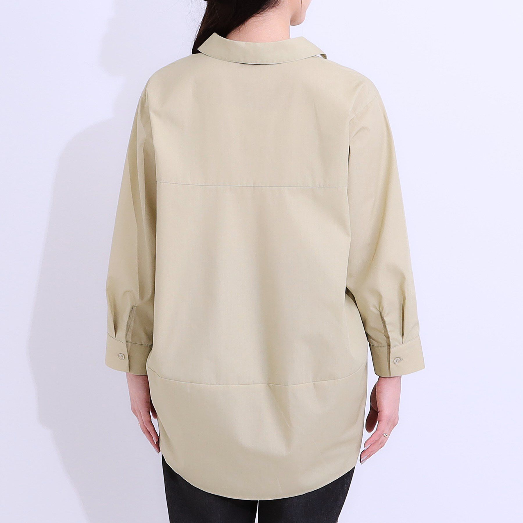 SHOO･LA･RUE「【洗える/S-LL】きれいに体型カバーが叶うチュニックシャツ」|チュニック|