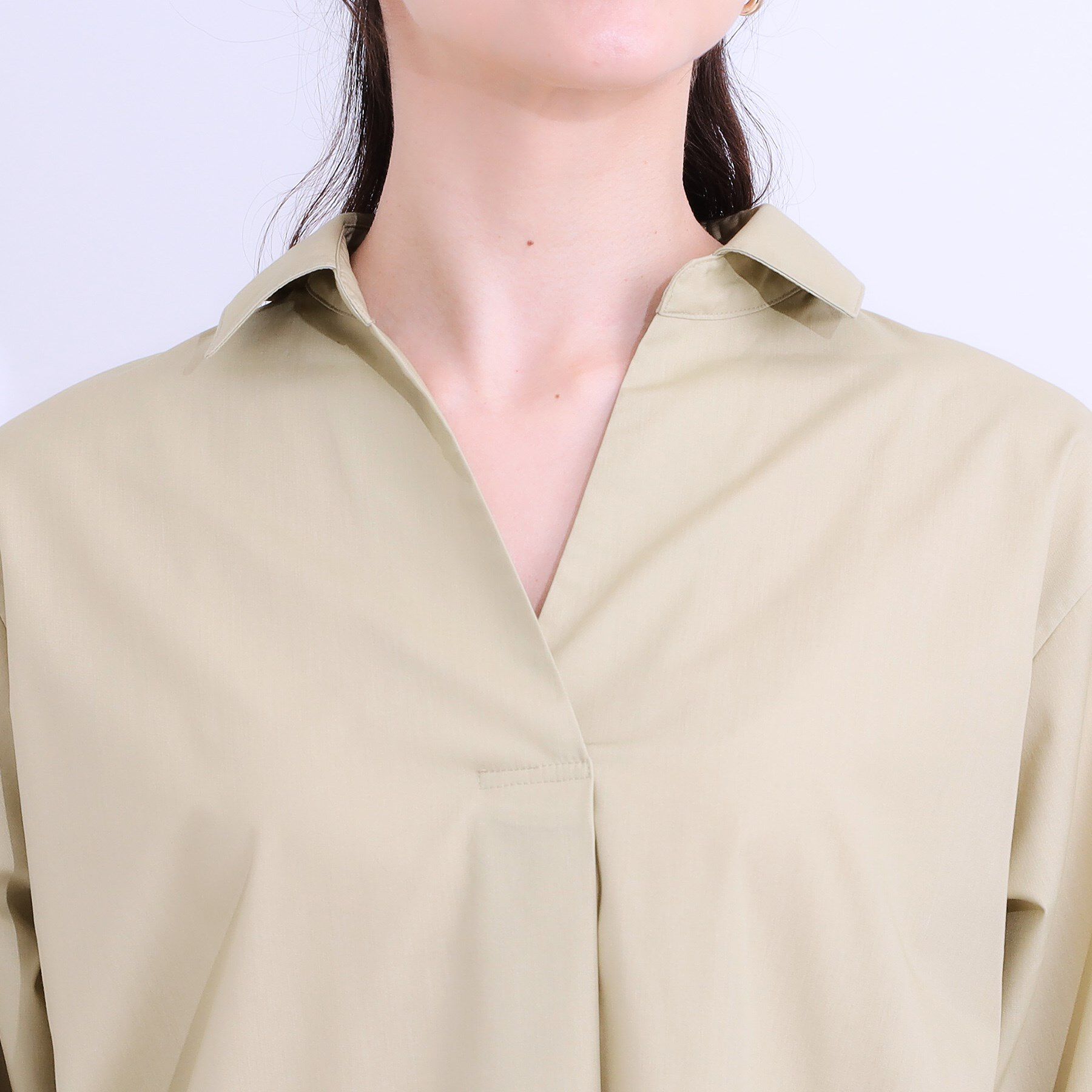 SHOO･LA･RUE「【洗える/S-LL】きれいに体型カバーが叶うチュニックシャツ」|チュニック|