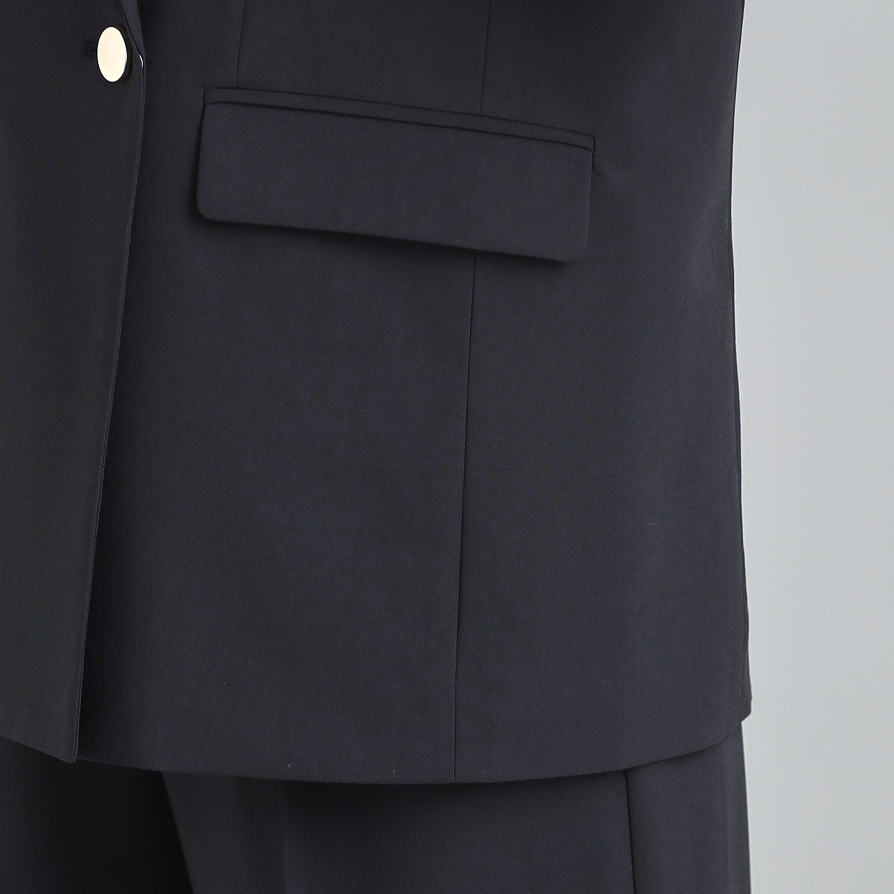 SHOO･LA･RUE「【セットアップ可/S-LL/洗濯機可】サッと軽やかに羽織りやすいWブレストジレ」|ベスト・ジレ|