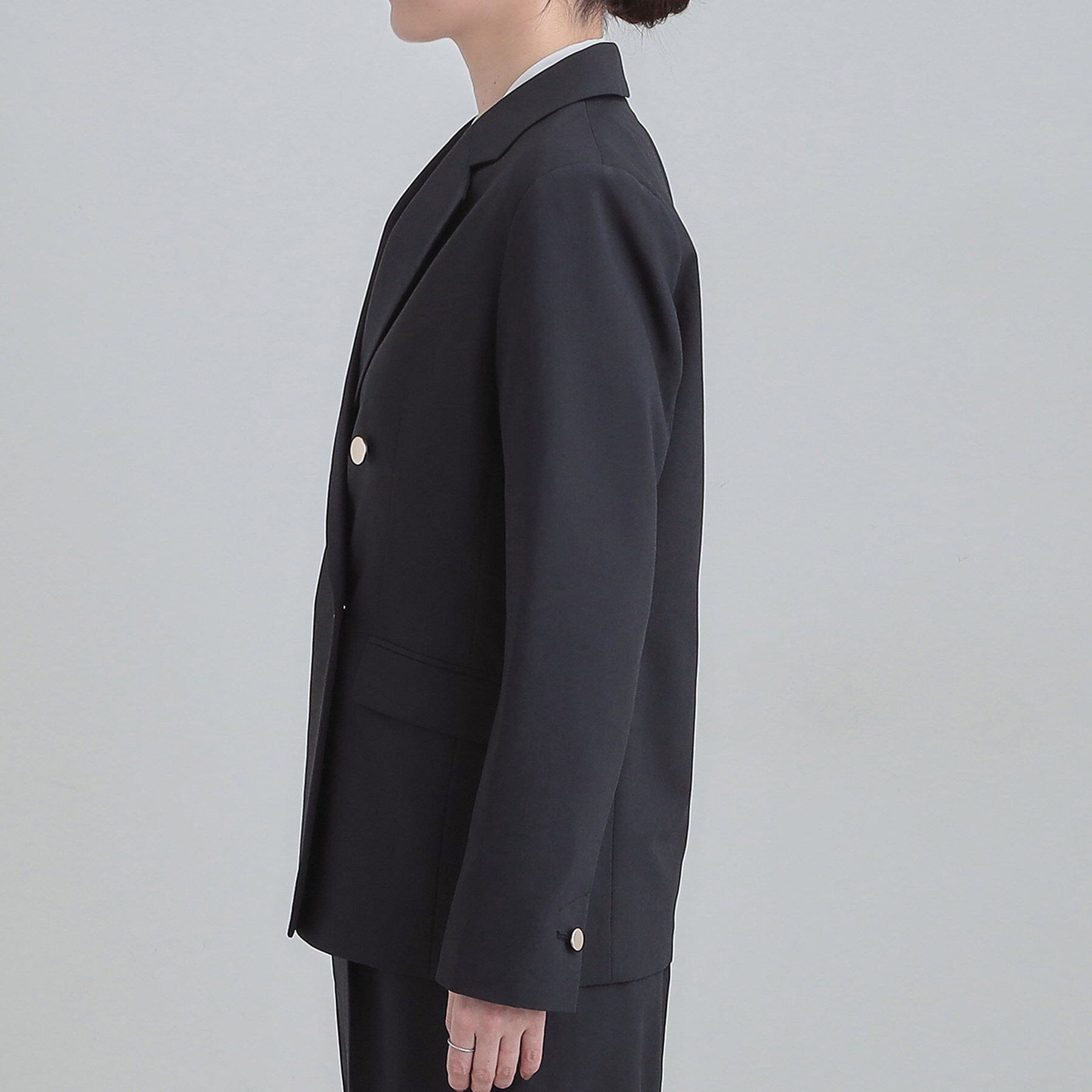 SHOO･LA･RUE「【セットアップ可能】サッと軽やかに羽織りやすいWブレストジャケット」|テーラードジャケット|