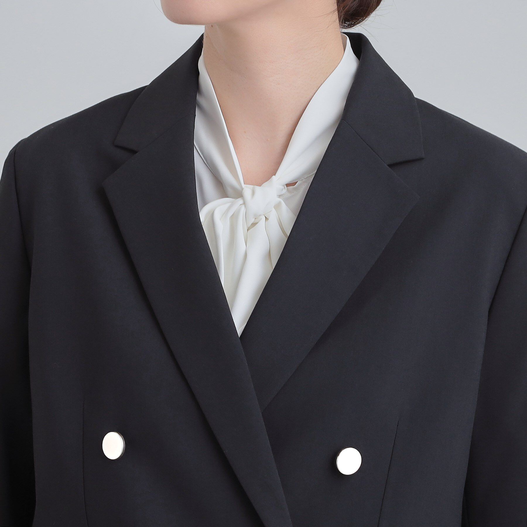 SHOO･LA･RUE「【セットアップ可能】サッと軽やかに羽織りやすいWブレストジャケット」|テーラードジャケット|