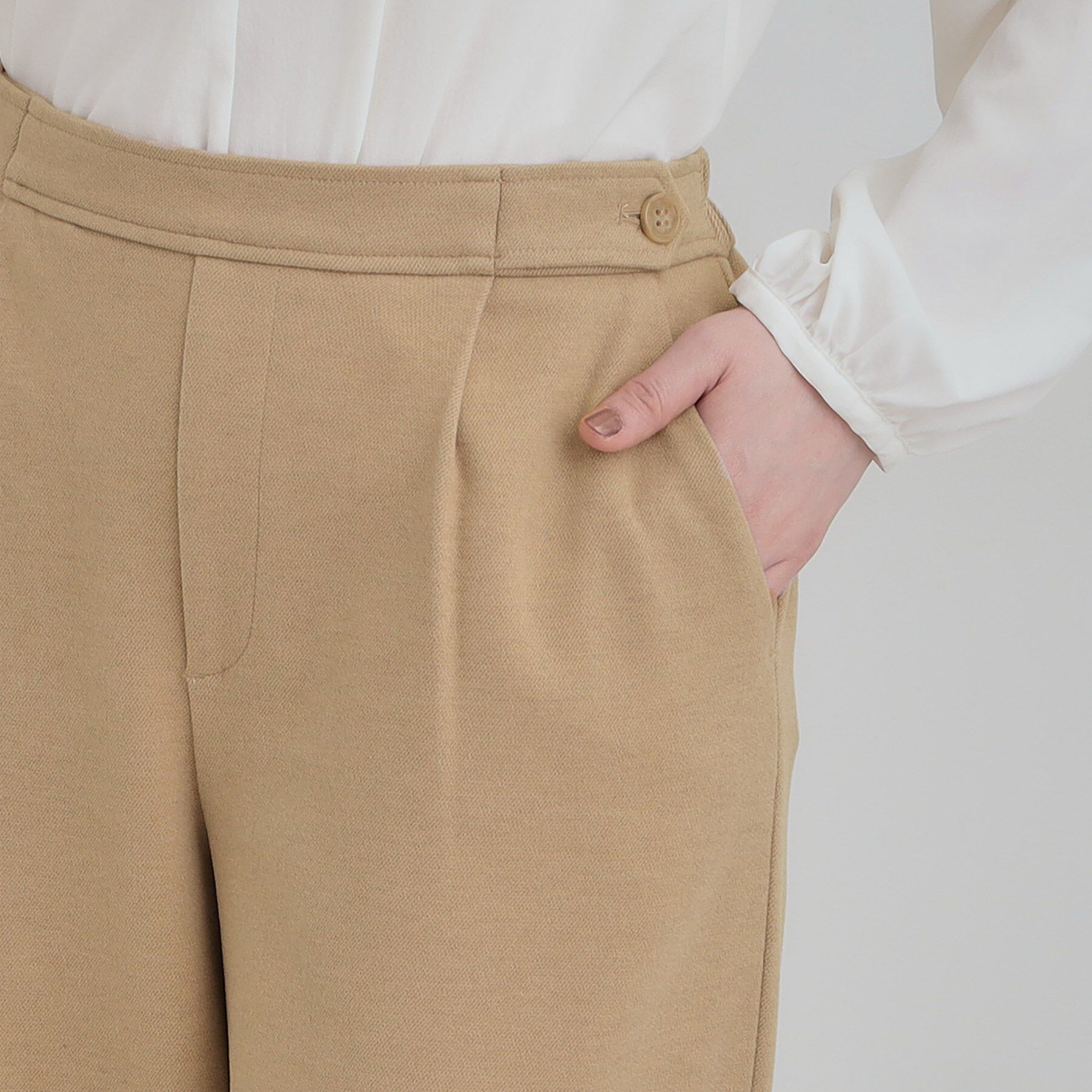 SHOO･LA･RUE「【洗濯機可/S-LL】あったか起毛ワイドパンツ」|その他|