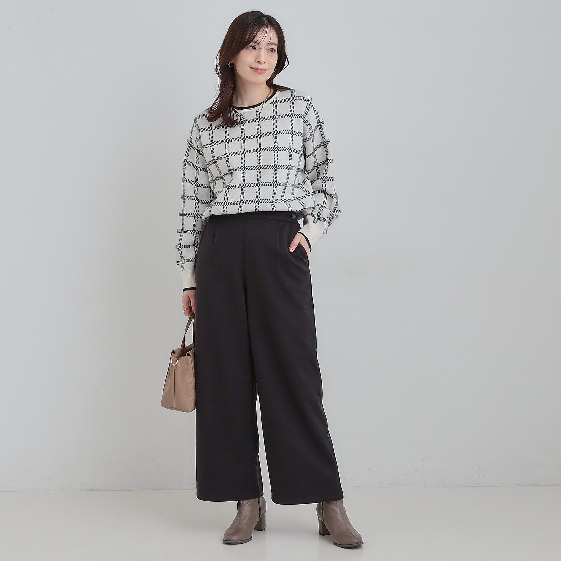 SHOO･LA･RUE「【洗濯機可/S-LL】あったか起毛ワイドパンツ」|その他|