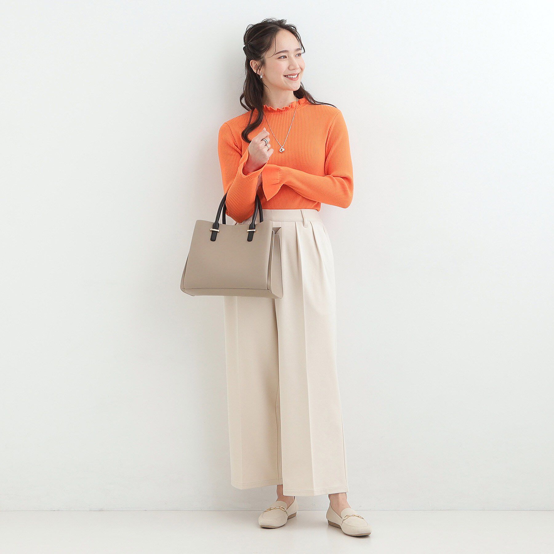 SHOO･LA･RUE「一枚革風三層トートバッグ」|トートバッグ|