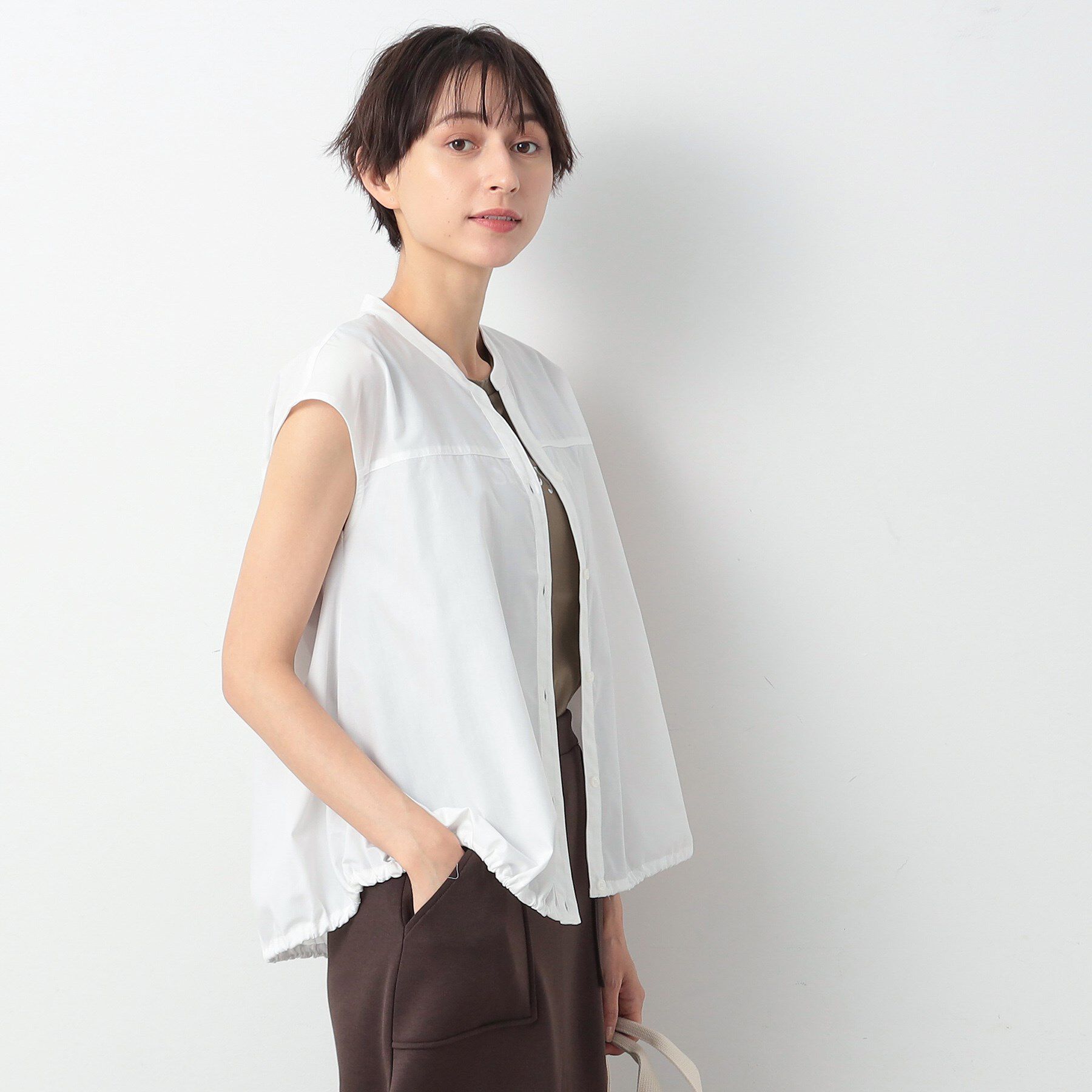 Dessin「【洗える】ドローコード付きブラウス」|シャツ・ブラウス|