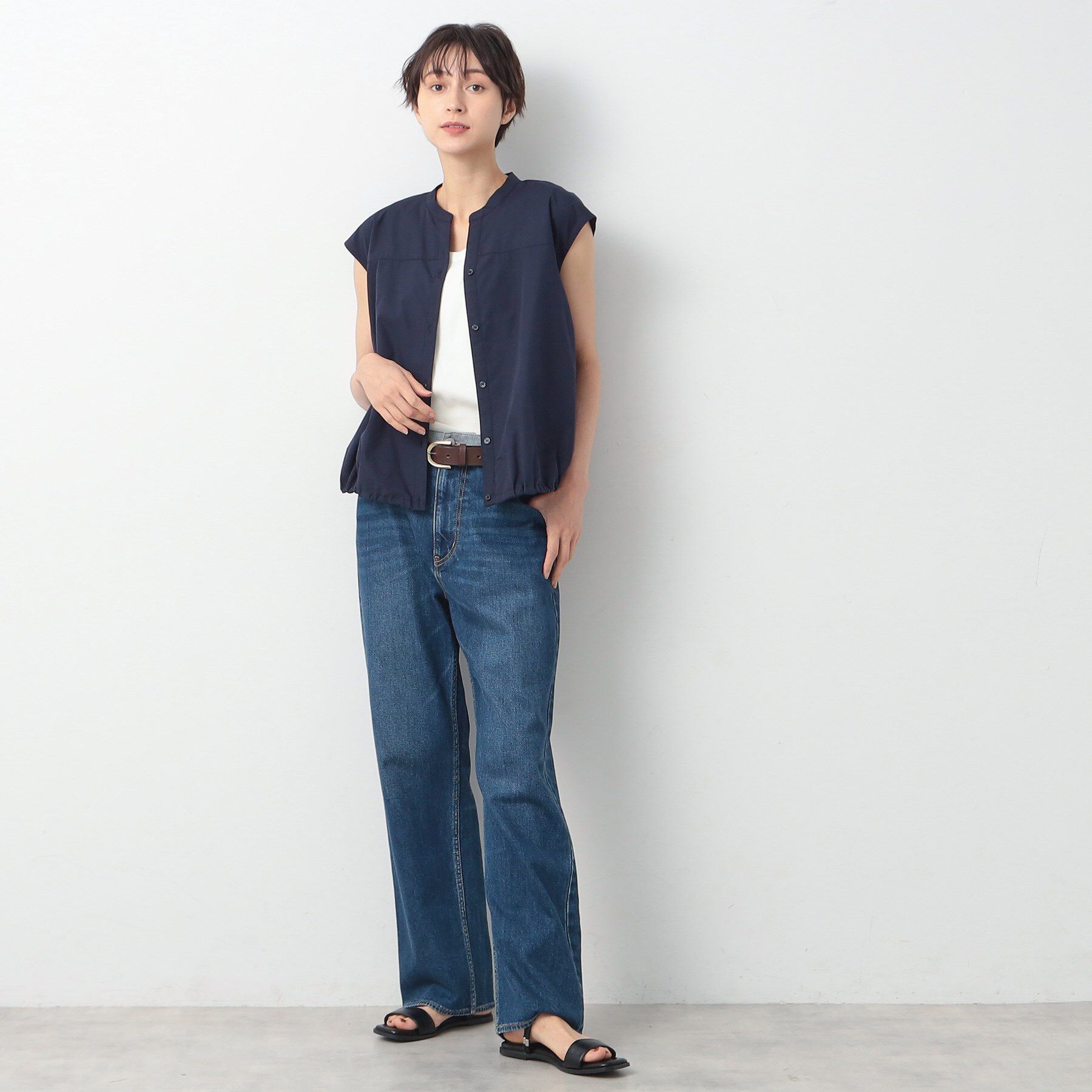 Dessin「【洗える】ドローコード付きブラウス」|シャツ・ブラウス|