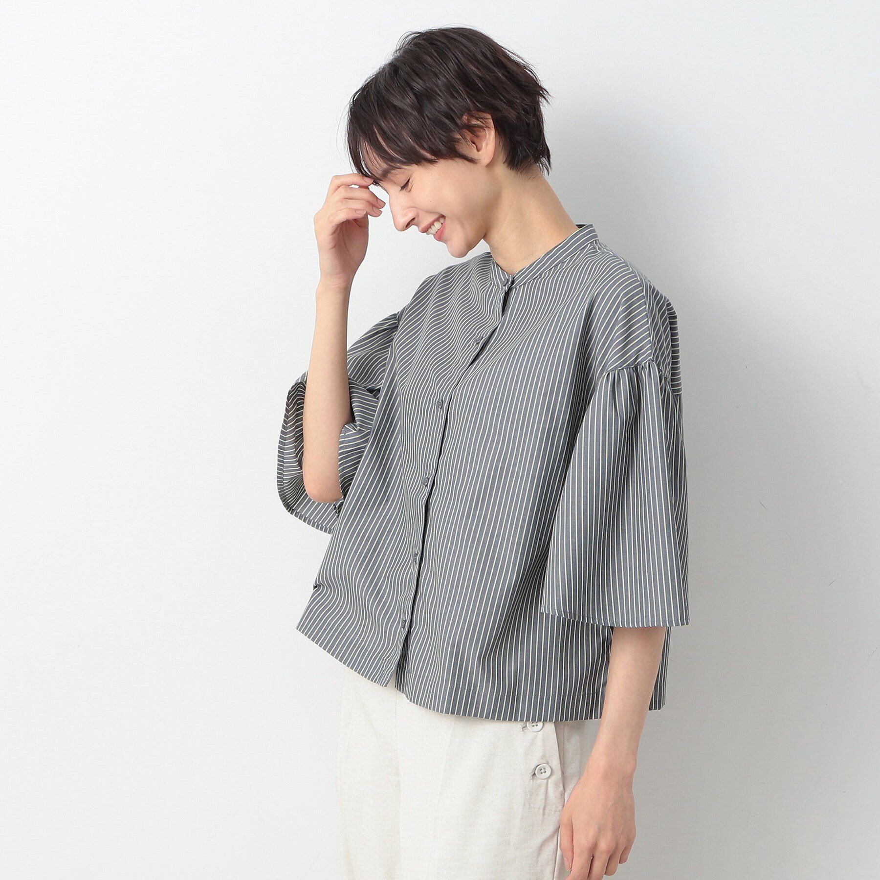 Dessin「【洗える】フレアスリーブブラウス（XS～L）」|シャツ・ブラウス|