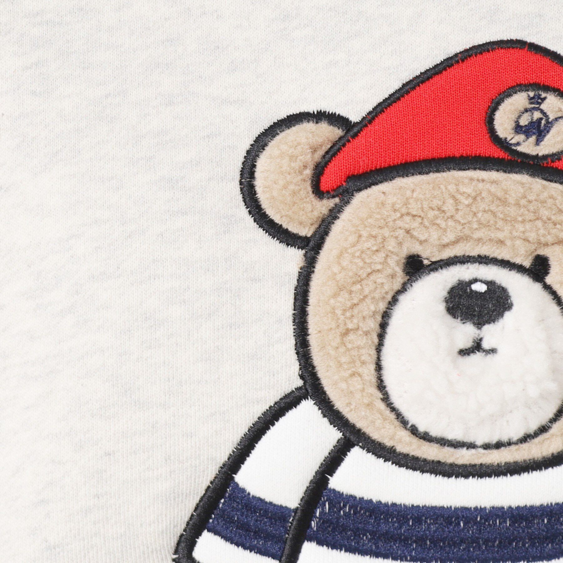 Dessin「【洗える】ベア刺繍スウェット」|パーカー|