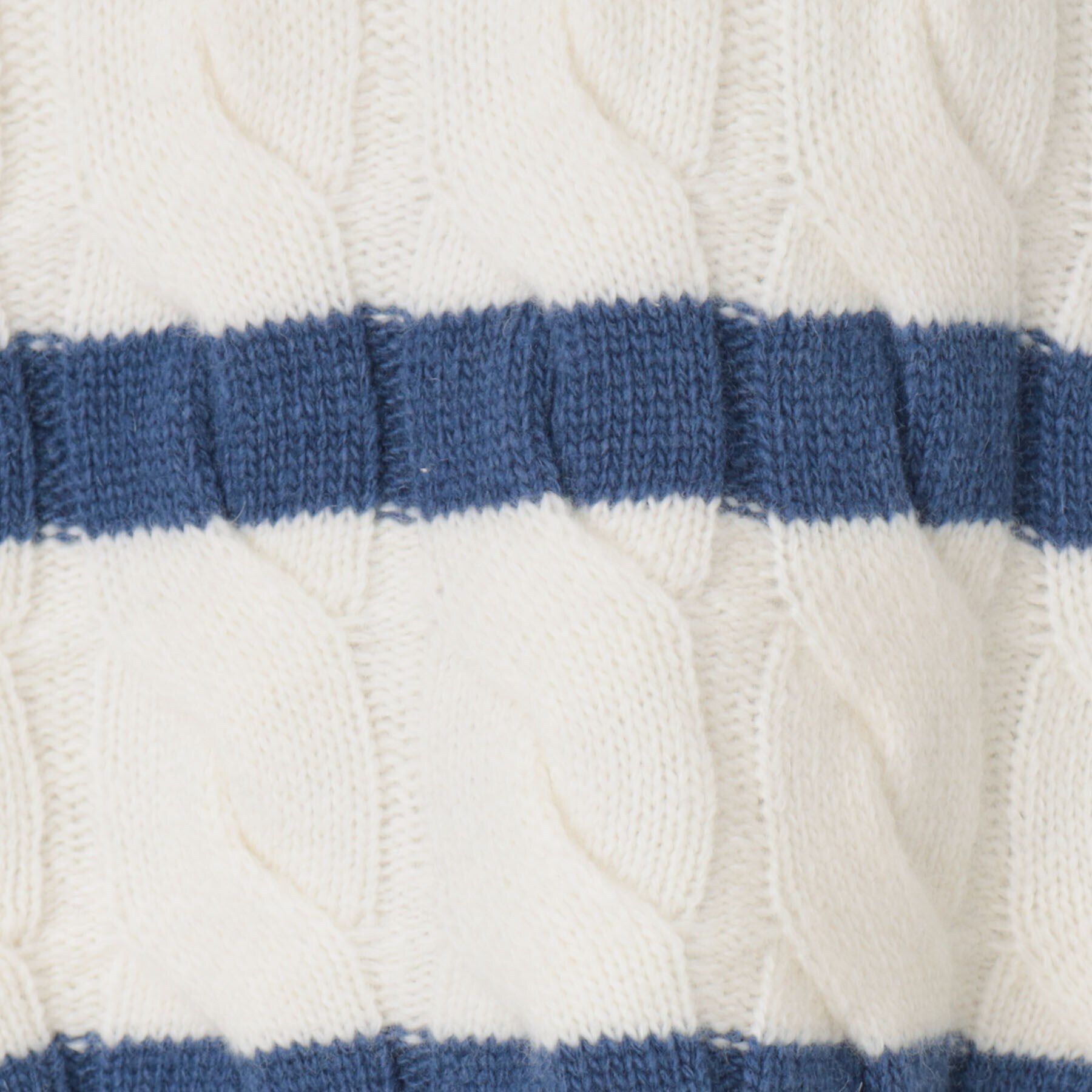 Dessin「【ハミルトンラムズウール・洗える】ケーブルボーダーニット（XS～L）」|ニット・セーター|