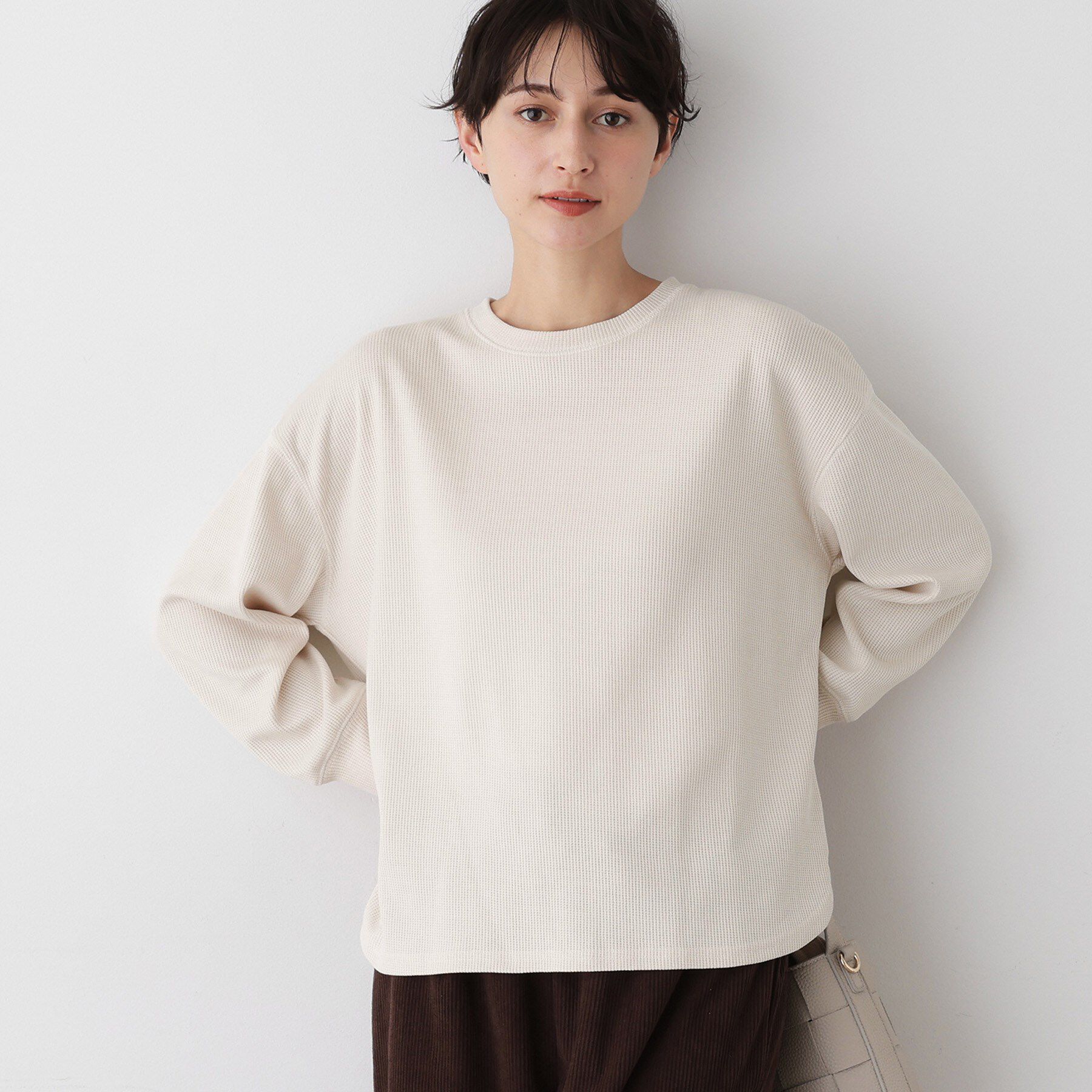 Dessin「【洗える】ベロアサーマルカットソー」|Tシャツ・カットソー|