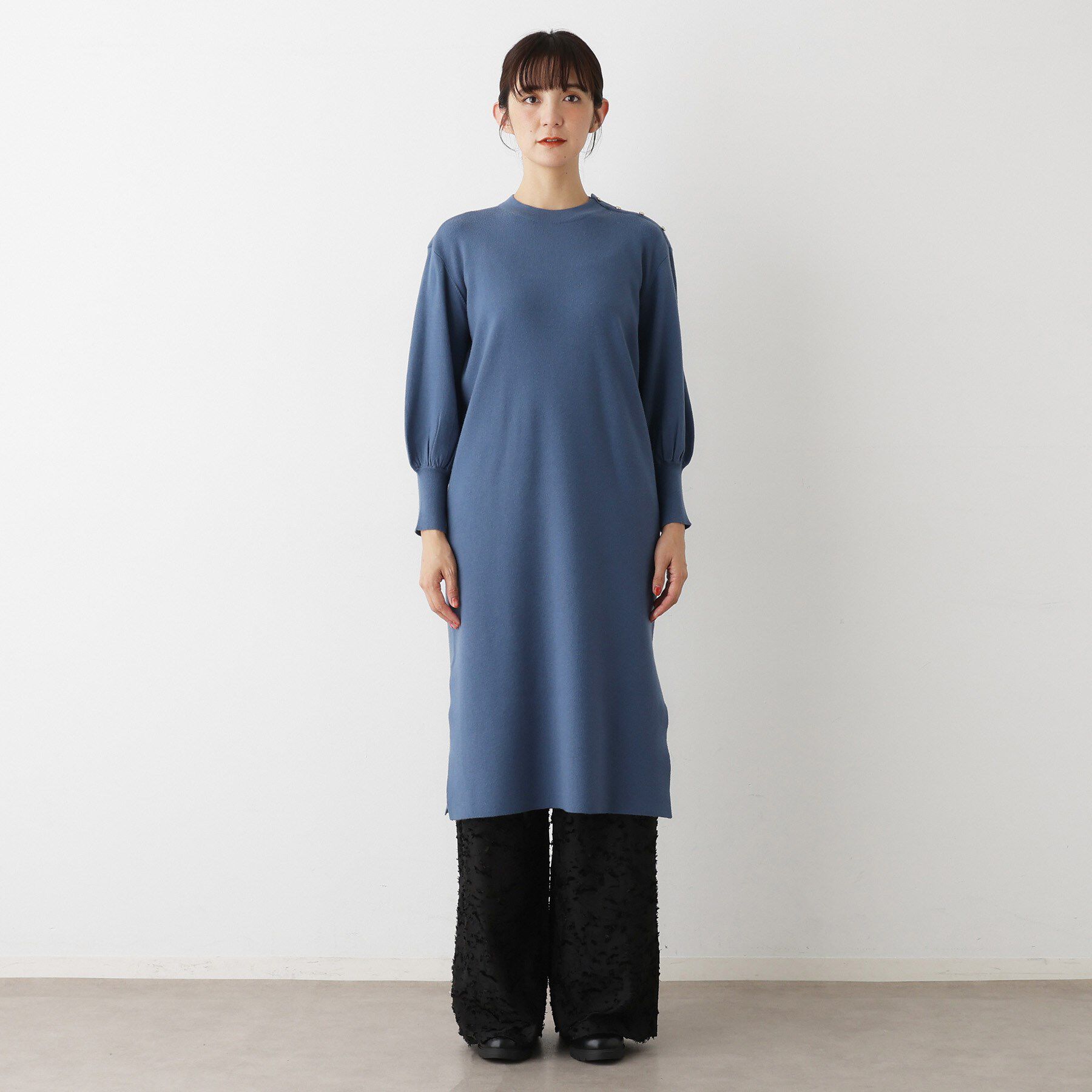 Dessin「【2点セット／洗える】パンツレイヤードワンピース」|ワンピース|