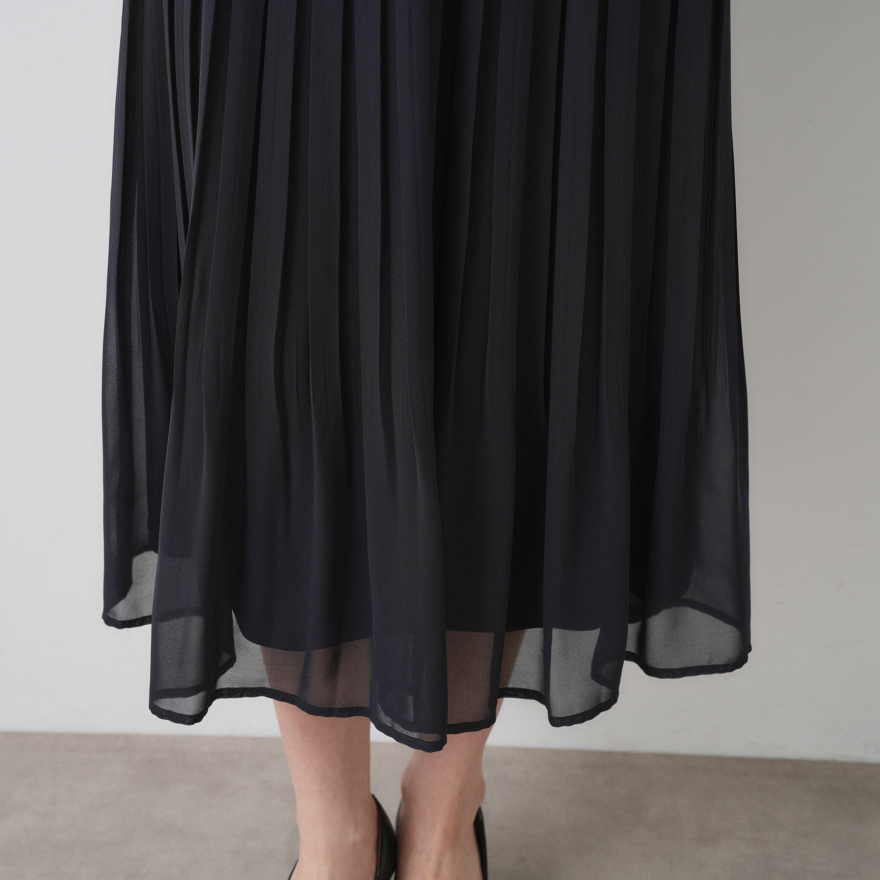 Dessin「【入卒/セレモニー/ウエストゴム/洗える】シフォンプリーツスカート」|スカート|