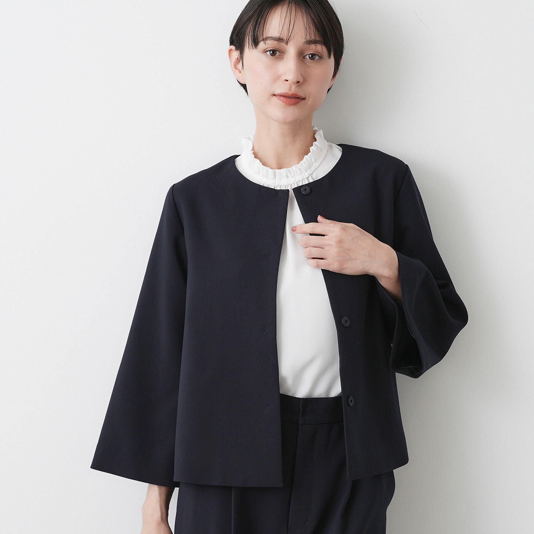 Dessin「【入卒/セレモニー/洗える】フリルネックブラウス」|シャツ・ブラウス|