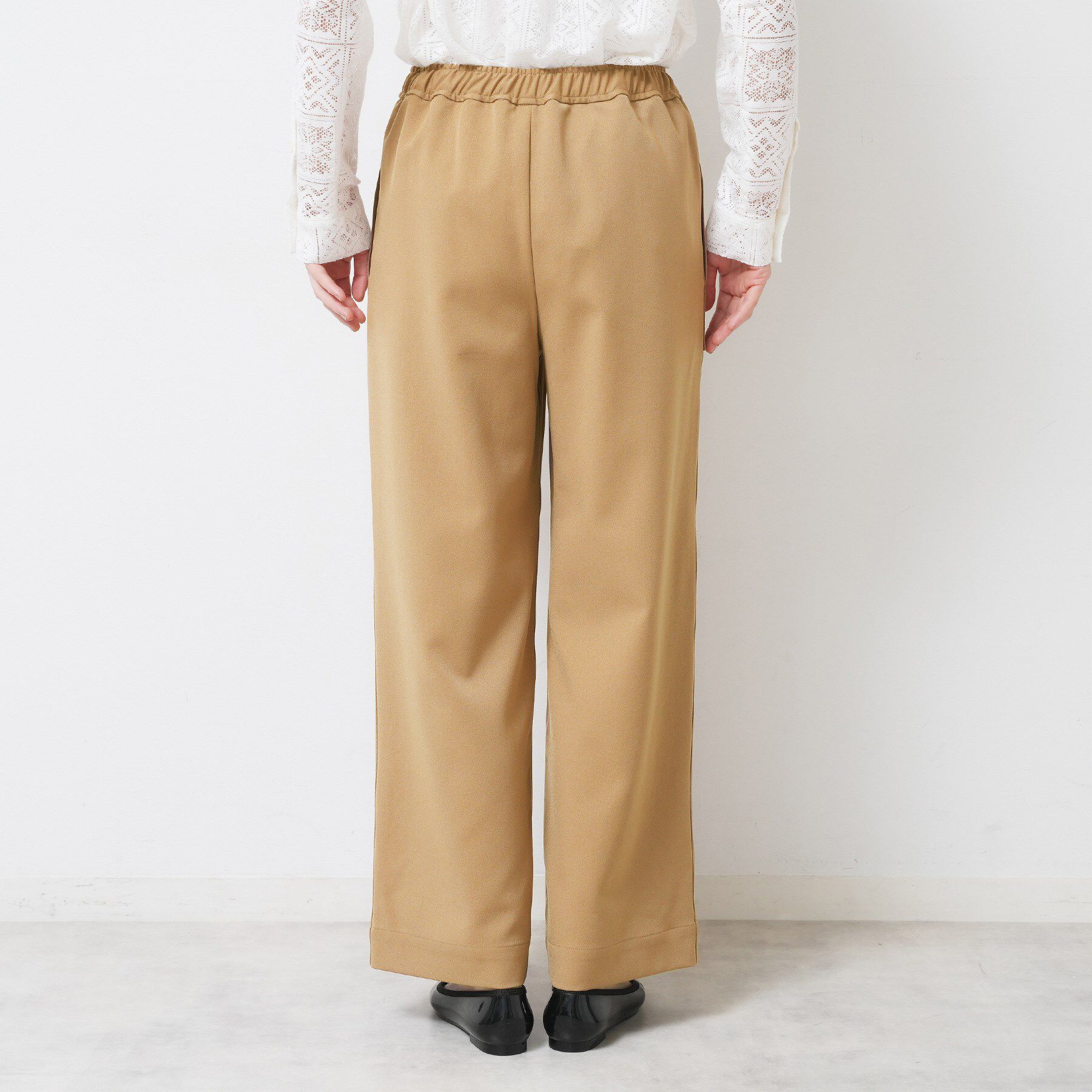 Dessin「【ウエストゴム/洗える】ツイルセミワイドパンツ」|その他|