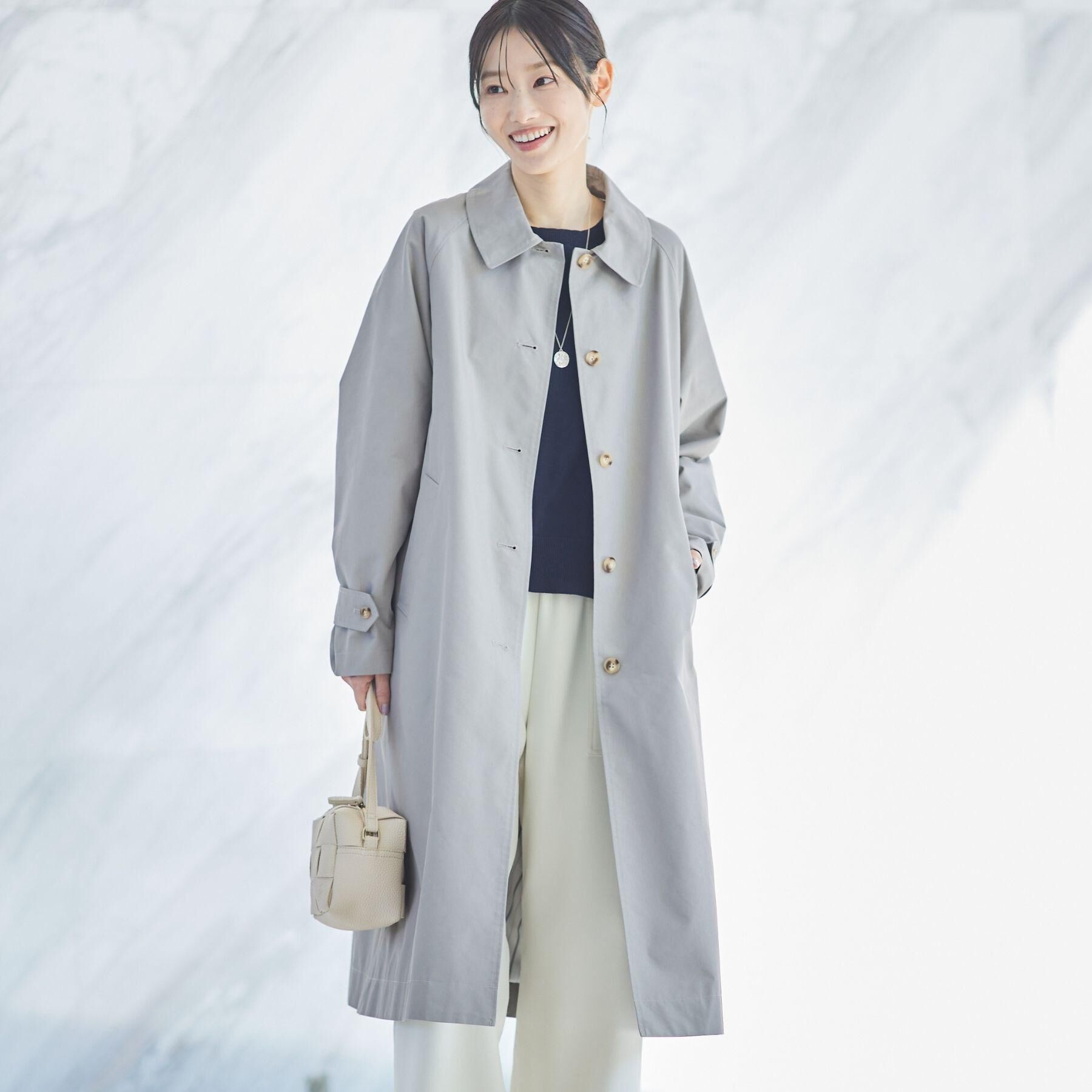 Dessin「シャンブレースプリングコート」|ステンカラーコート|