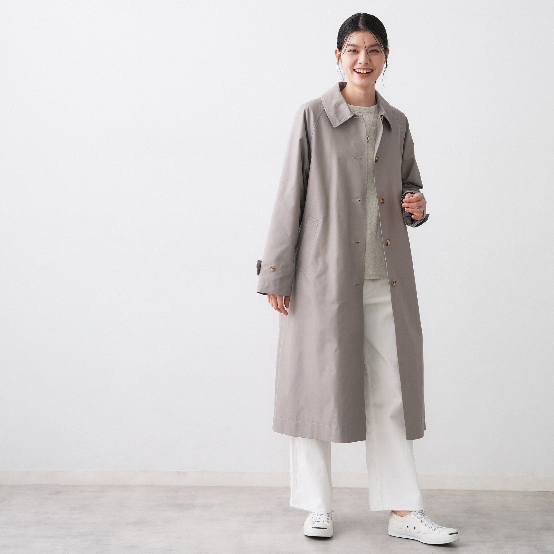 Dessin「シャンブレースプリングコート」|ステンカラーコート|