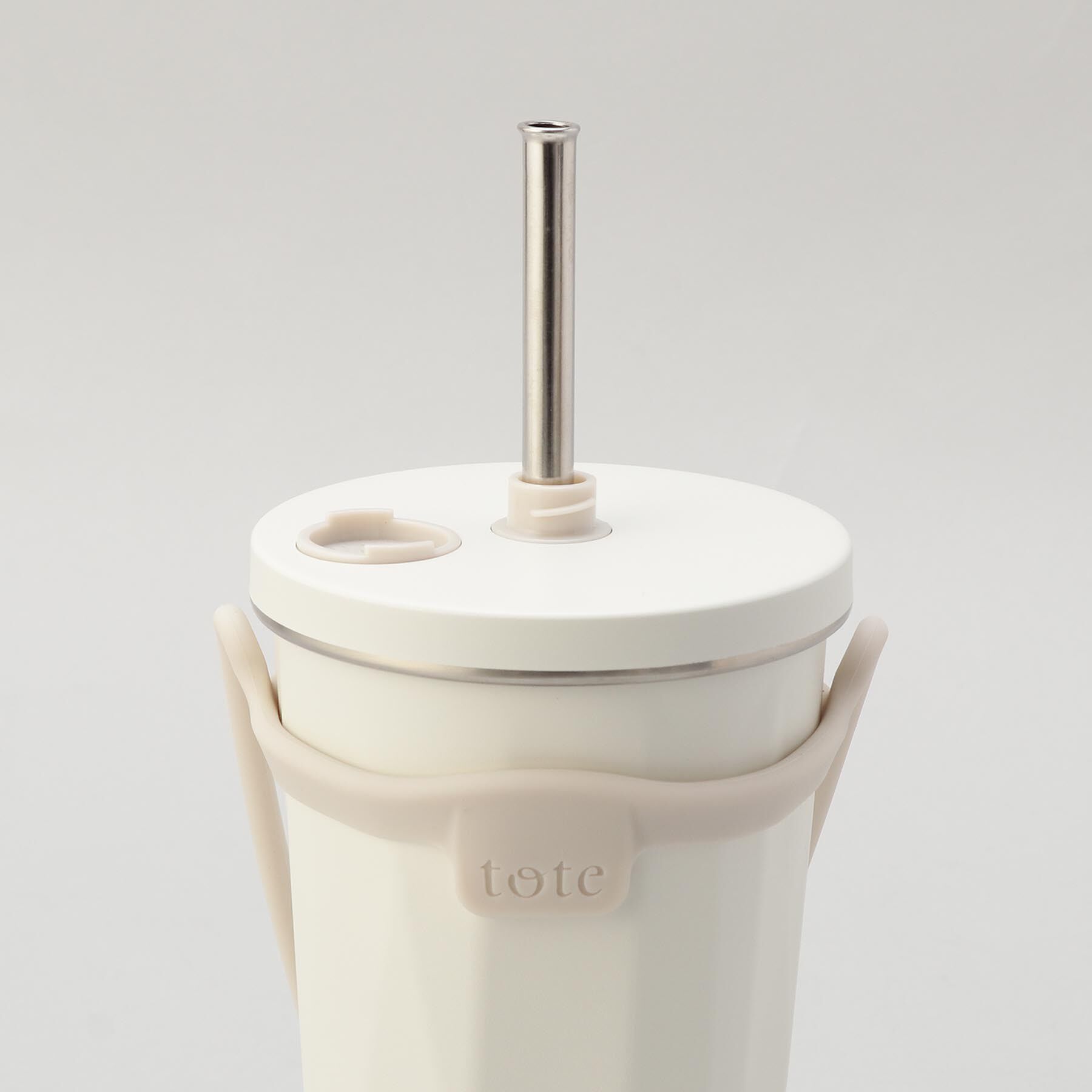 212 KITCHEN STORE「トート ストロー付2wayタンブラー470ml WH」|食器・キッチングッズ|