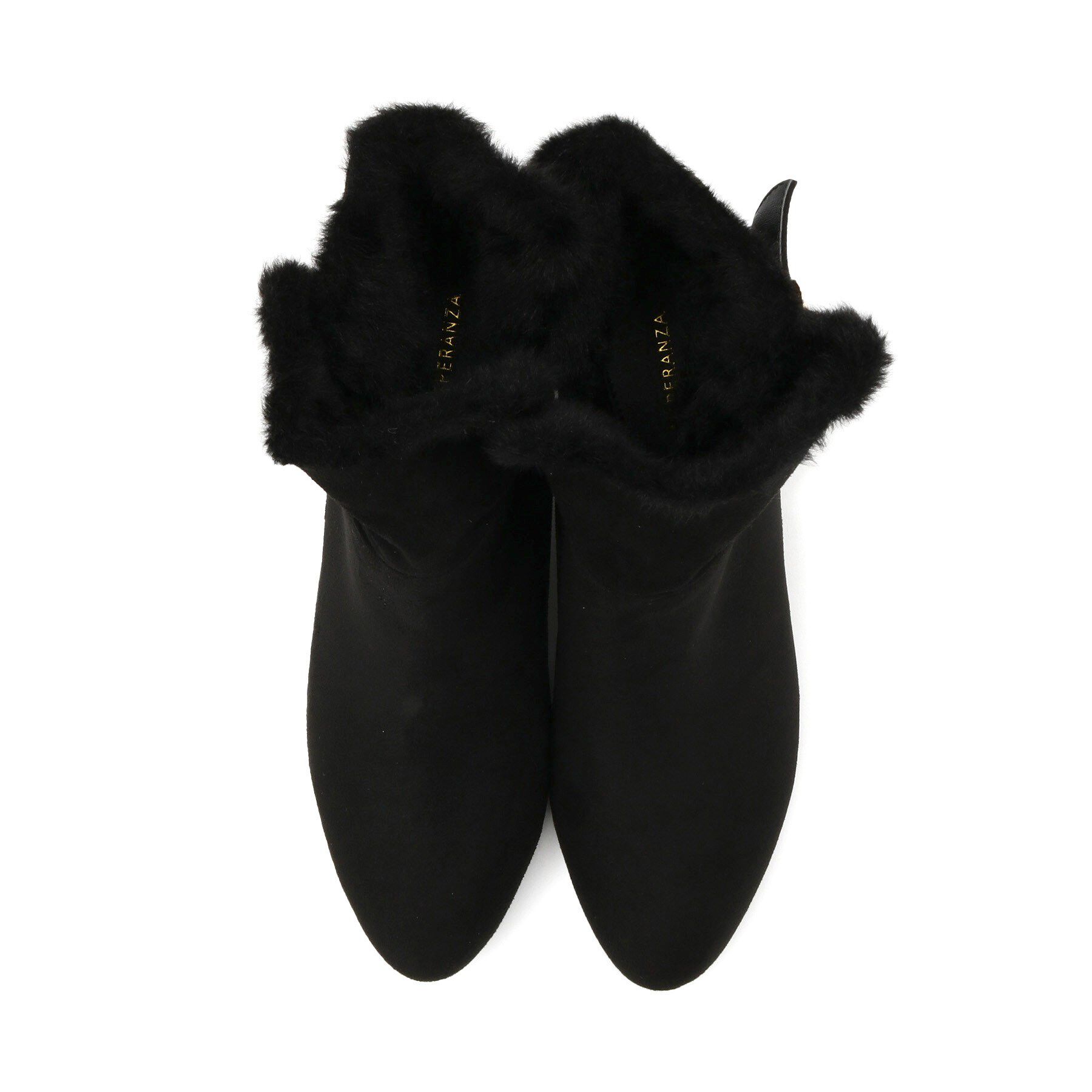 ESPERANZA「折り返しフェイクファー2WAYショートブーツ」|ショートブーツ|