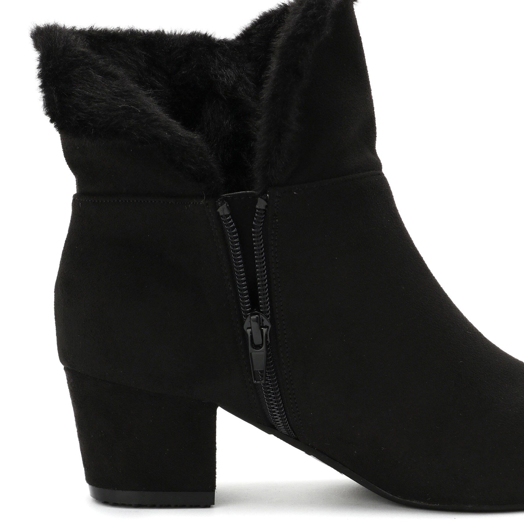 ESPERANZA「折り返しフェイクファー2WAYショートブーツ」|ショートブーツ|