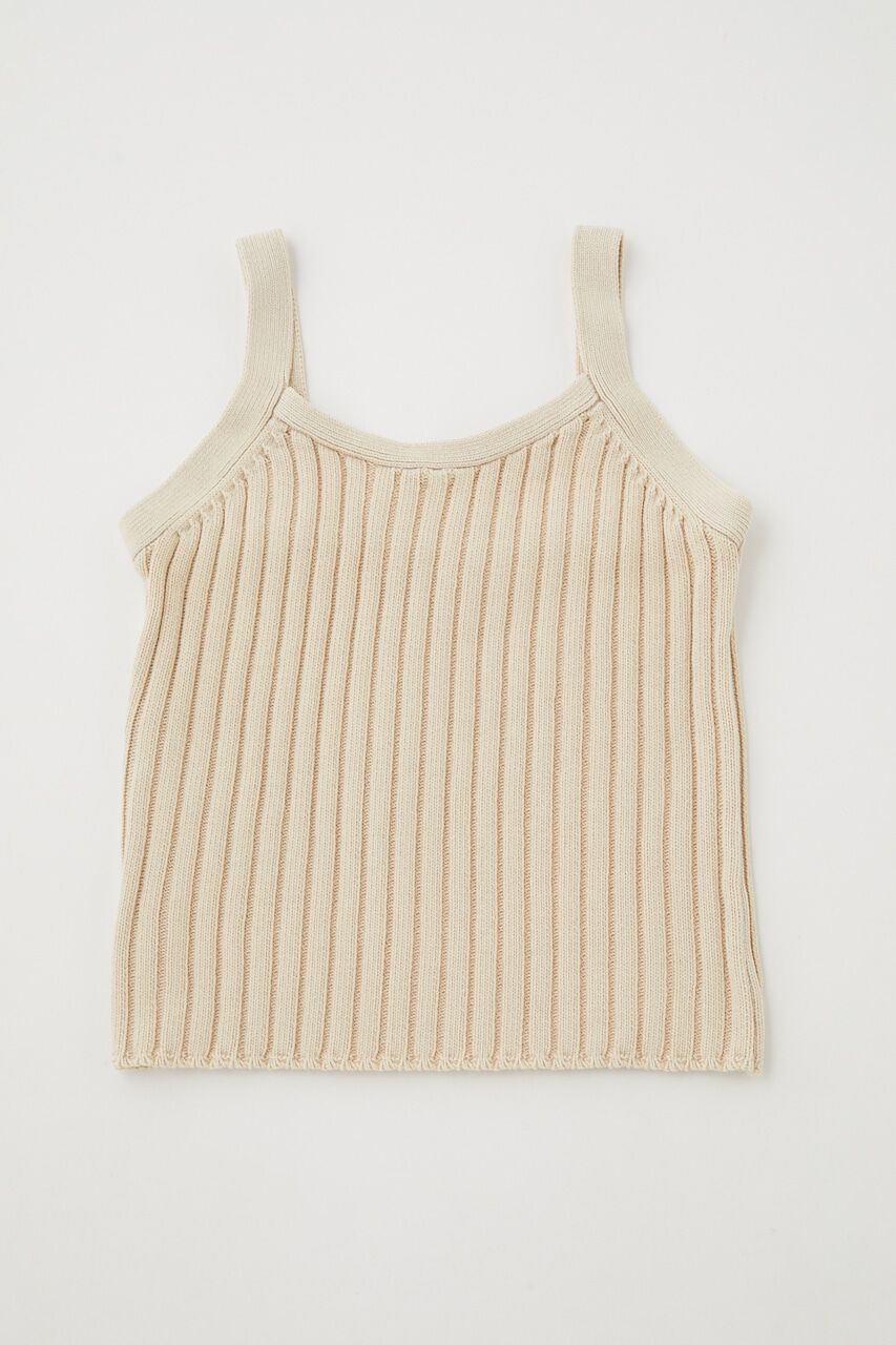 MOUSSY「STONE WASH ニットキャミソール」|タンクトップ|L/BEG1