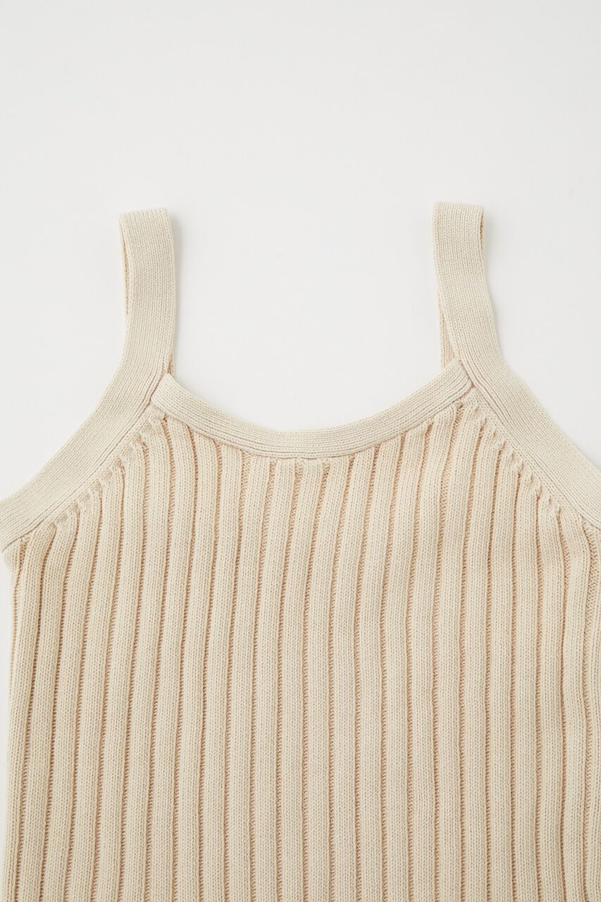MOUSSY「STONE WASH ニットキャミソール」|タンクトップ|