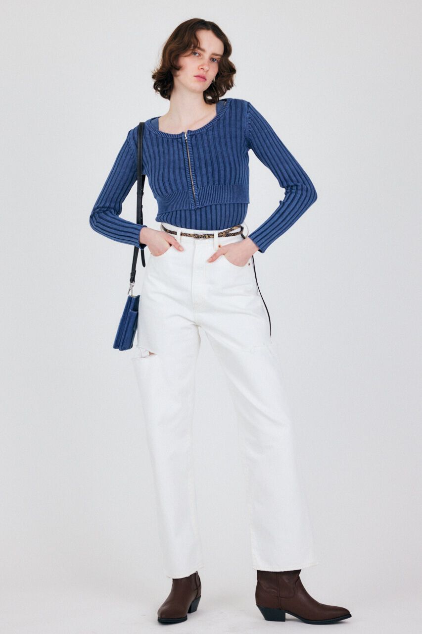 MOUSSY「STONE WASH ニットキャミソール」|タンクトップ|