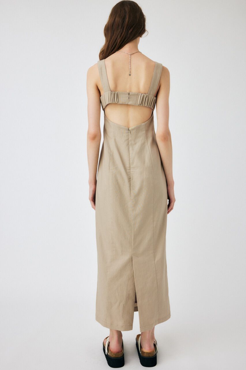 MOUSSY「LINEN COTTON MAXI キャミドレス」|ワンピース|