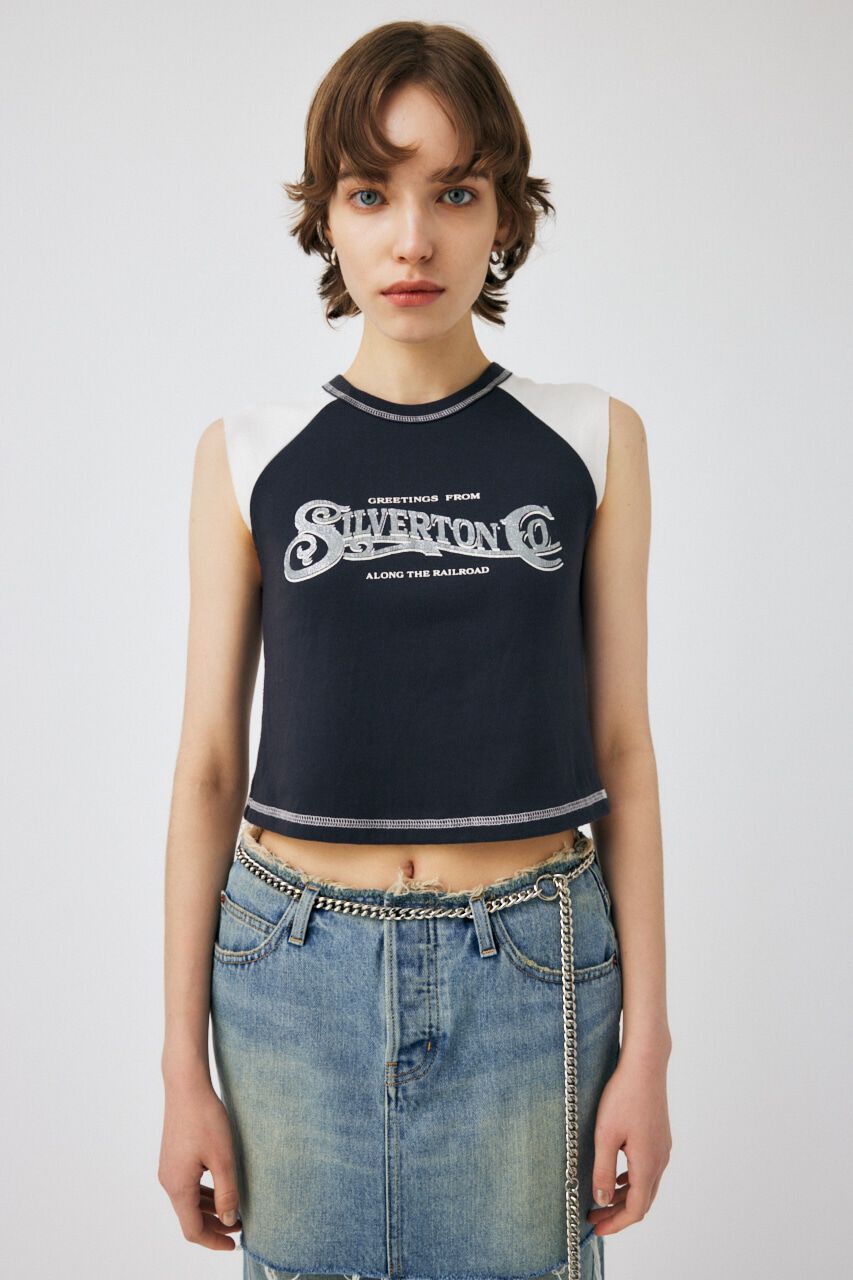 MOUSSY「TINY RAGLAN NS Tシャツ」|タンクトップ|