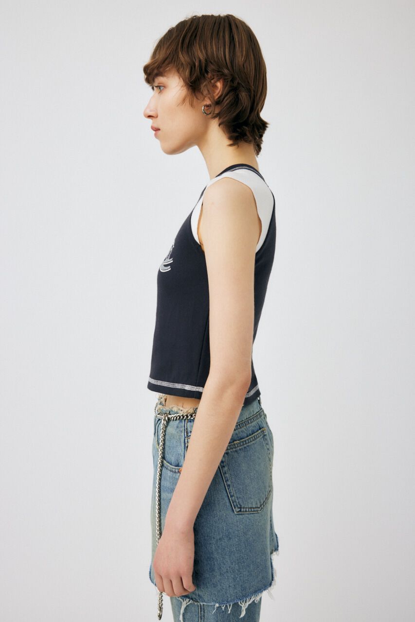 MOUSSY「TINY RAGLAN NS Tシャツ」|タンクトップ|