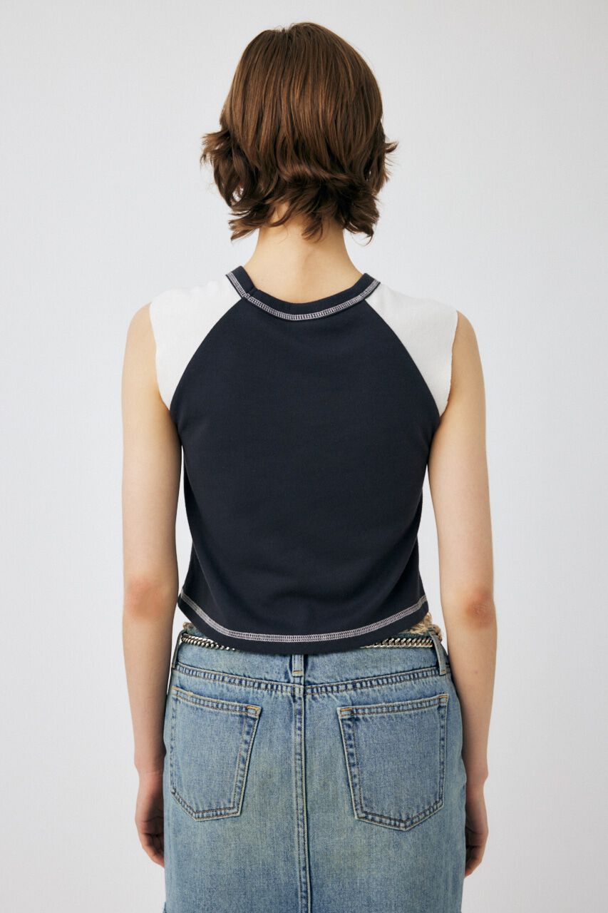 MOUSSY「TINY RAGLAN NS Tシャツ」|タンクトップ|