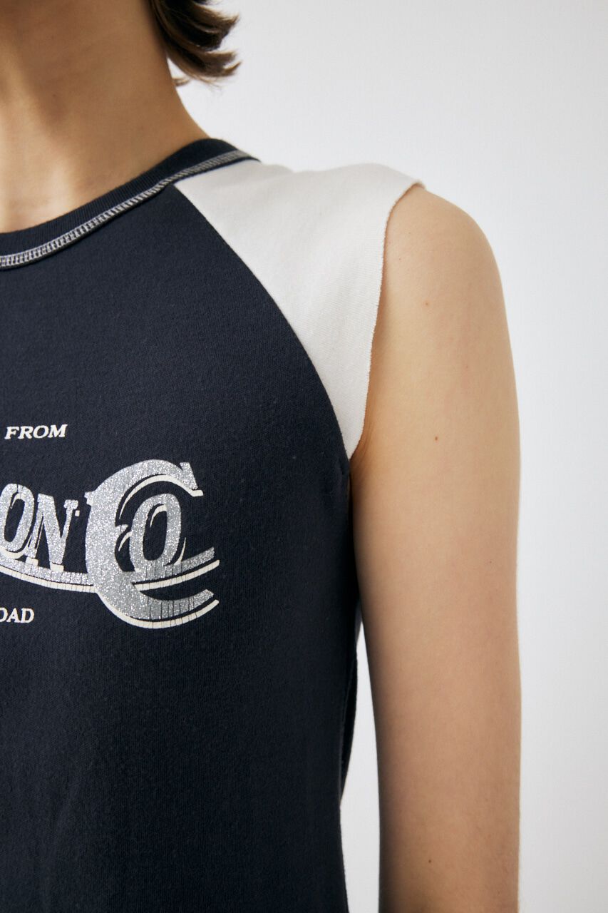 MOUSSY「TINY RAGLAN NS Tシャツ」|タンクトップ|