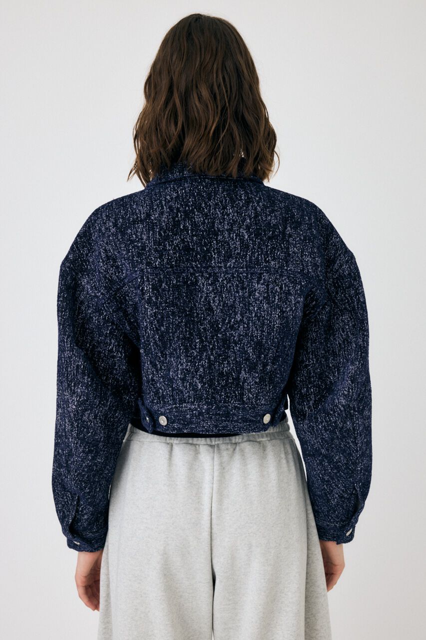 MOUSSY「SHORT TWEEDY ジャケット」|デニムジャケット|