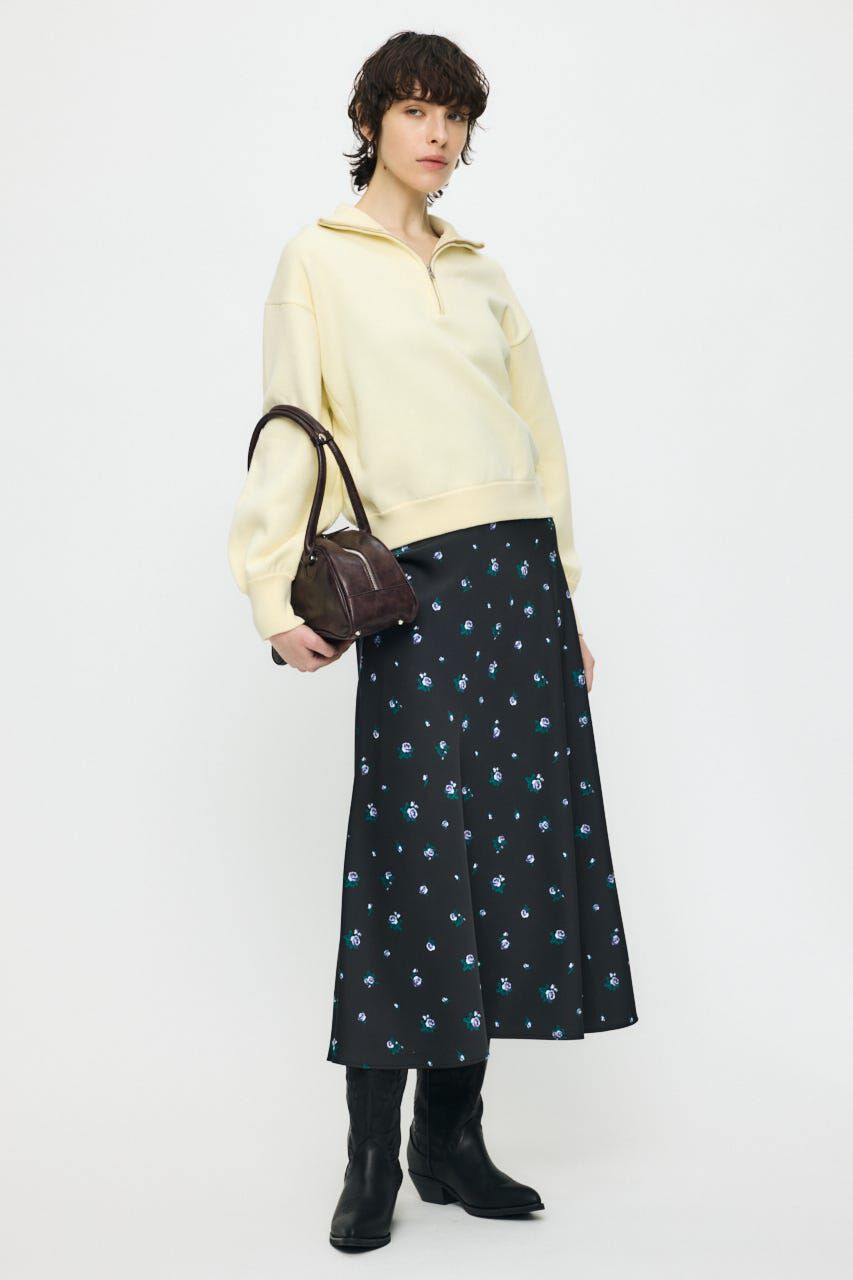 MOUSSY「SWEAT LIKE HALF ZIP ニットトップス」|パーカー|