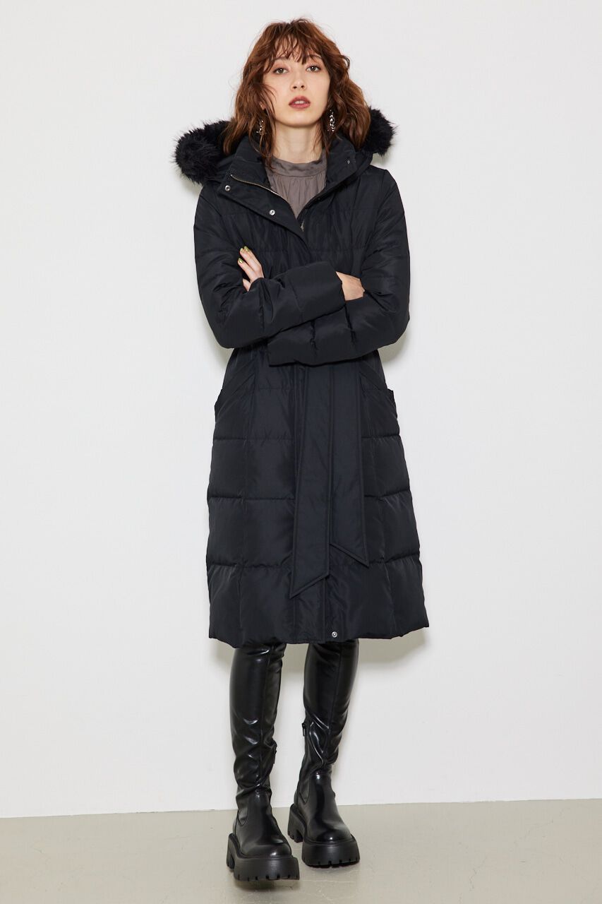 rienda「Faux FurミディライトダウンCT」|その他|BLK