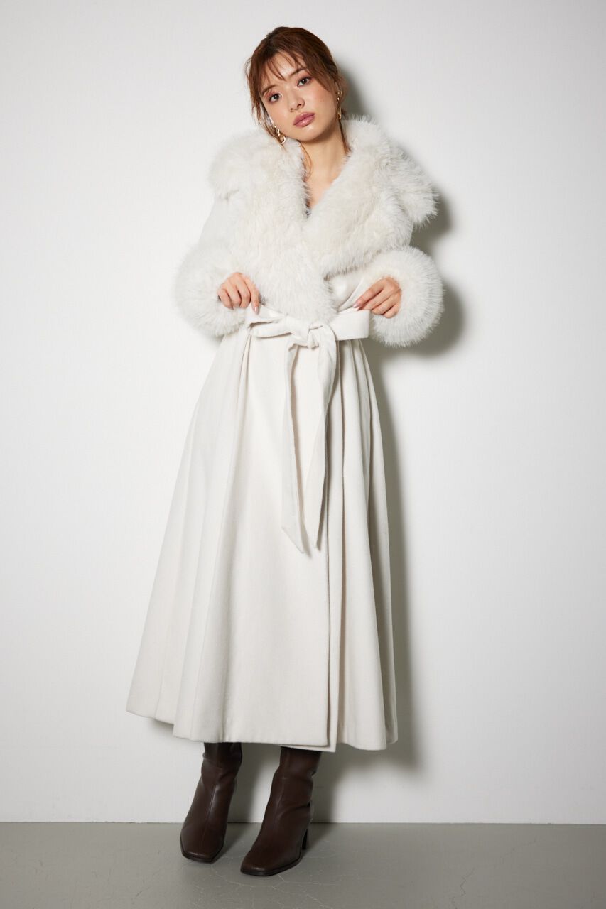 rienda「ウールMIXクラッシィドレスコート」|その他|