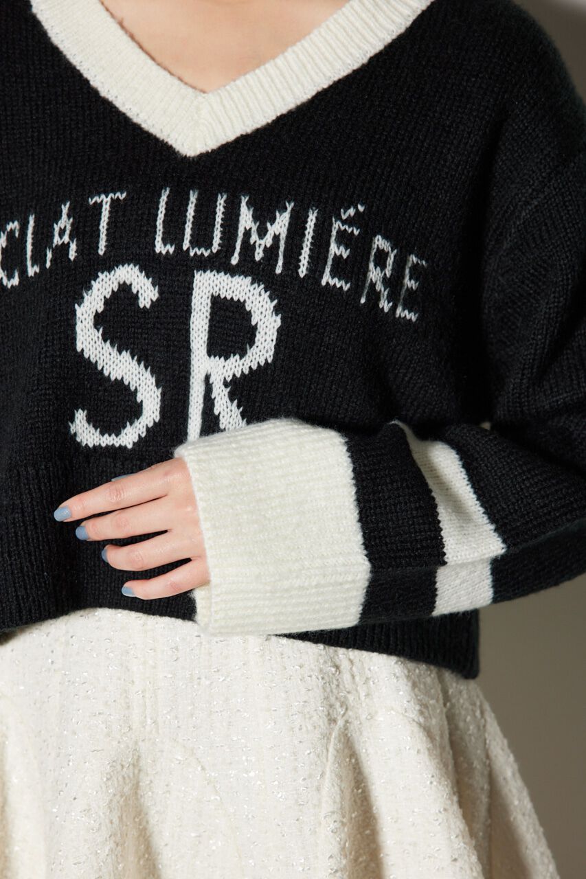 rienda「ユニフォームルーズニットトップス」|ニット・セーター|