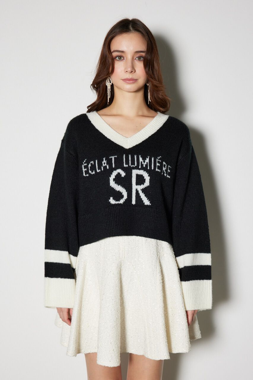 rienda「ユニフォームルーズニットトップス」|ニット・セーター|