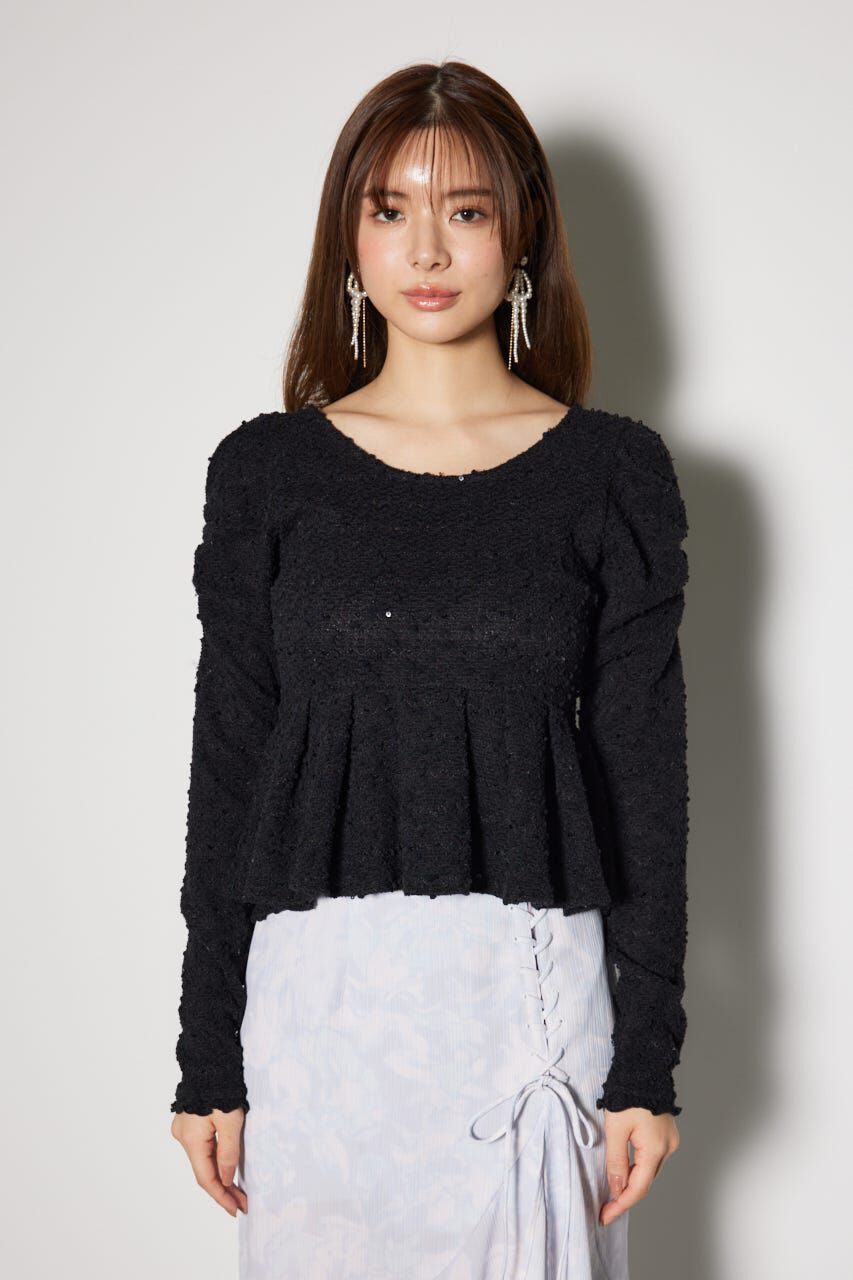 rienda「カットレースペプラムトップス」|Tシャツ・カットソー|